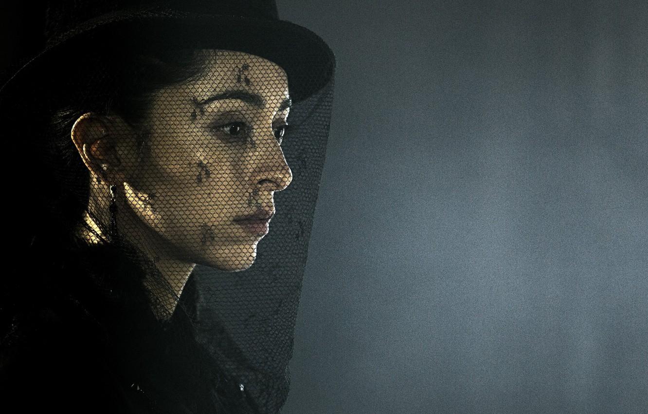 1332x850 Wallpaper sad, dress, hat, woman, grief, Taboo, black dress, veil, TV series, Oona Chaplin, miniseries, mourning image for desktop, section фильмы