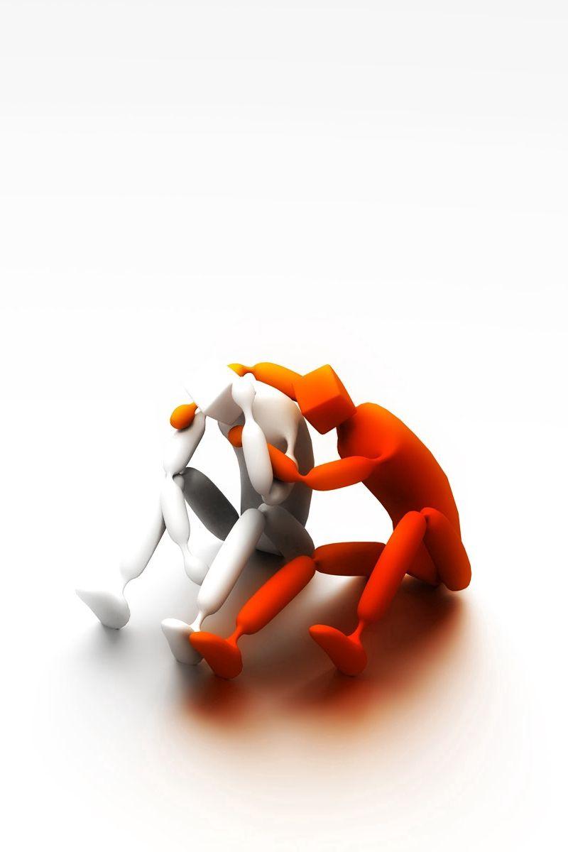 800x1200 Download Wallpaper 800x1200 Clipart, People, Friends, Grief, Support Iphone 4s 4 For Parallax HD Background