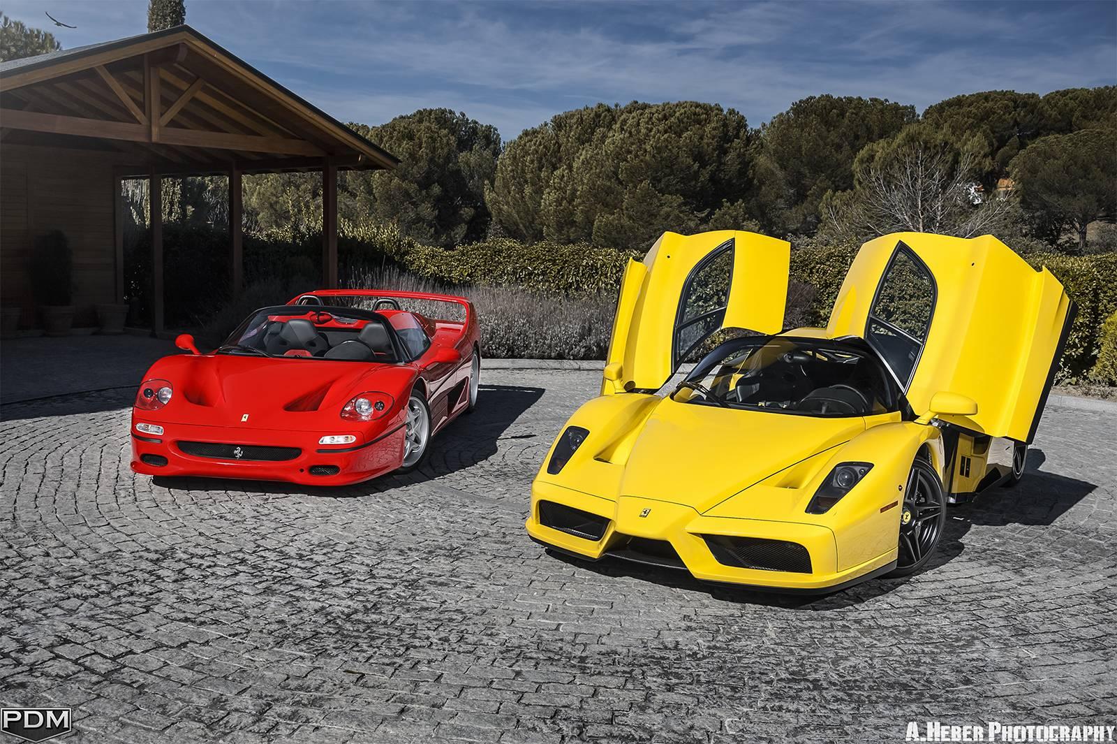 1600x1065 Stunning Ferrari Enzo and F50 Photohoot in Madrid, Spain