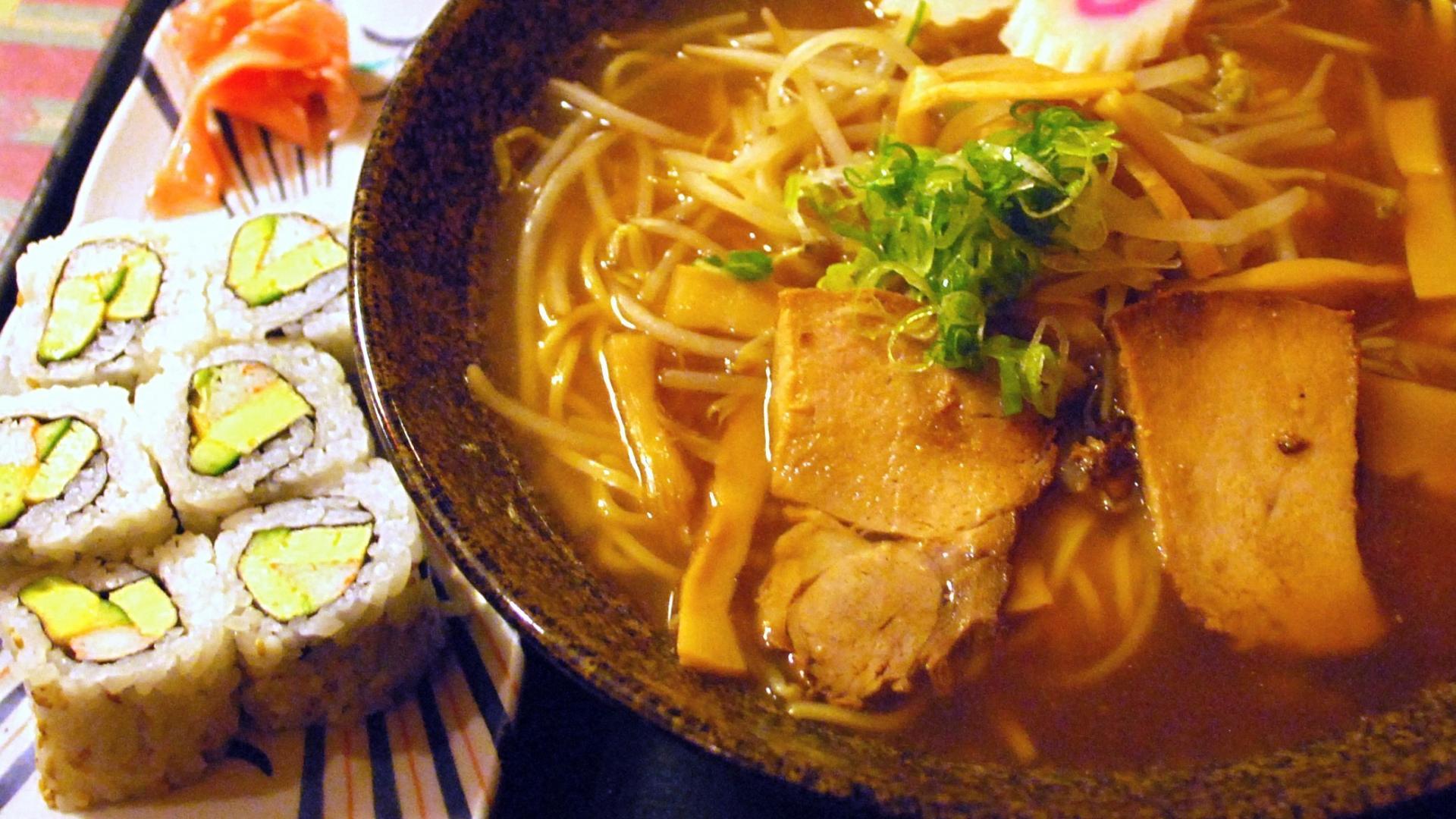 1920x1080 Food japanese sushi noodles restaurant ramen bowl wallpaper