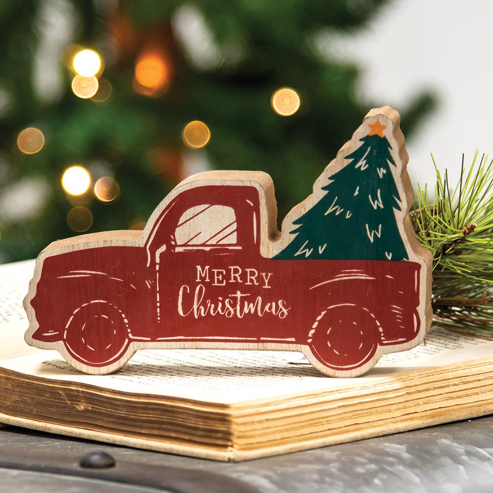 1000x1000 Merry Christmas Chunky Truck Sitter
