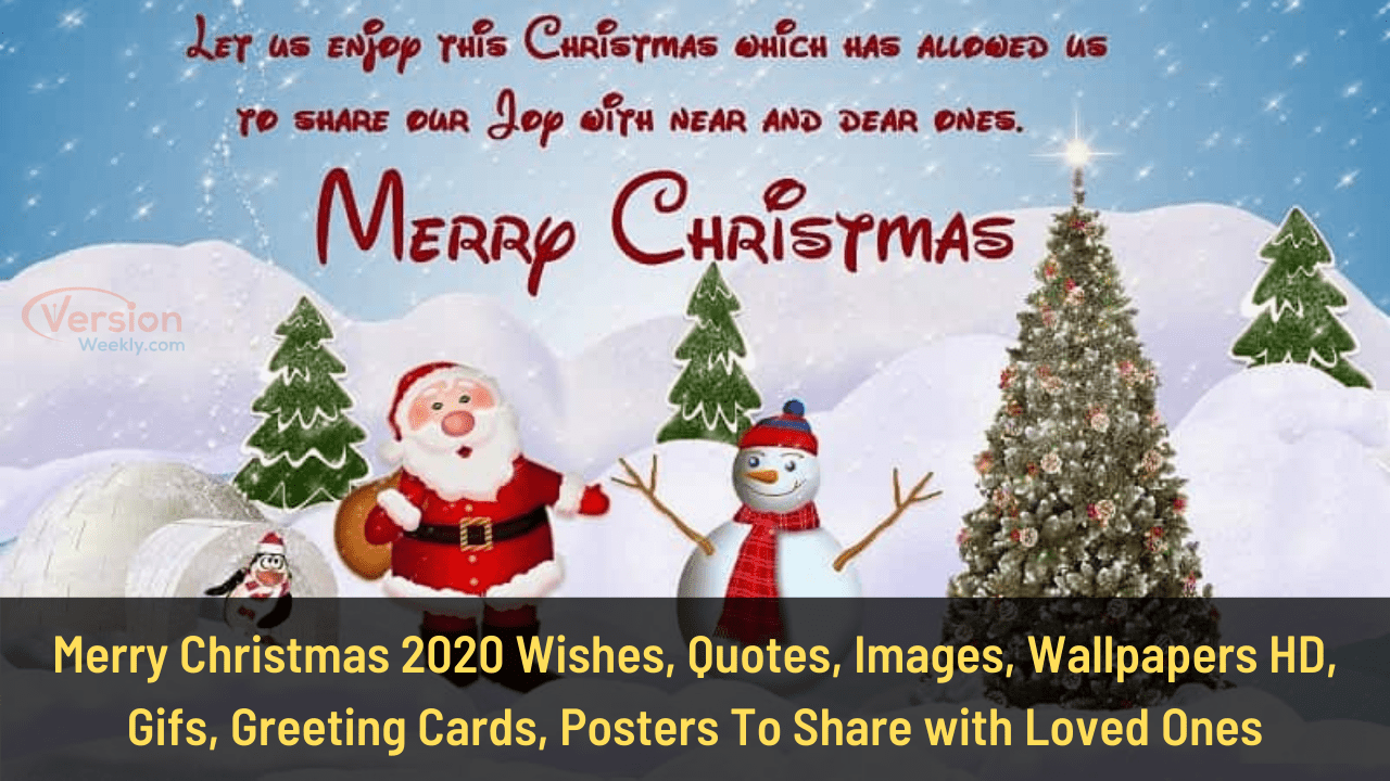 1280x720 Merry Christmas 2020 Wishes, Quotes, Image, Wallpaper HD, Gifs, Greeting Cards, Posters To Share with Loved Ones