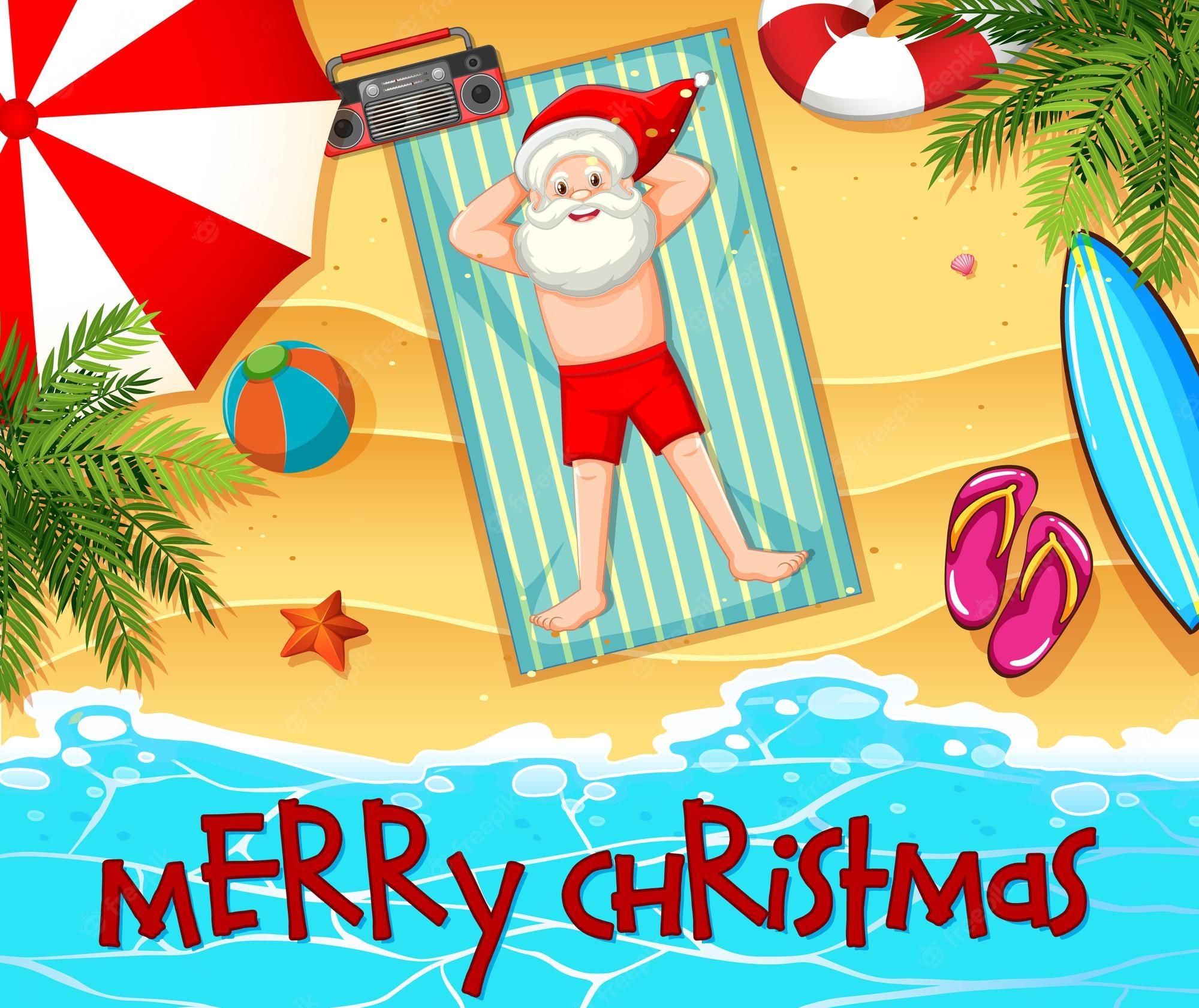 2000x1682 Summer christmas Image. Free Vectors, & PSD
