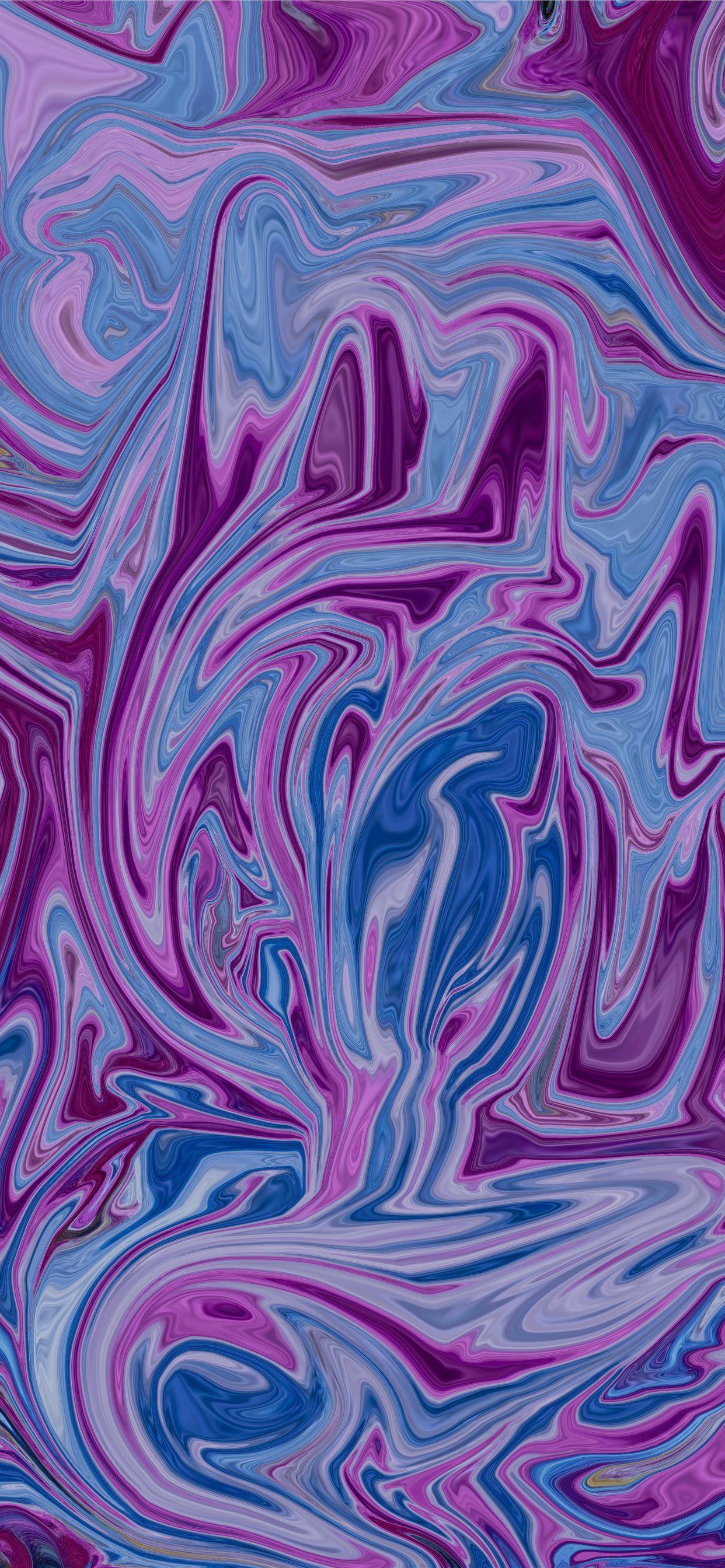 1242x2688 purple and blue abstract painting iPhone SE Wallpaper Free Download