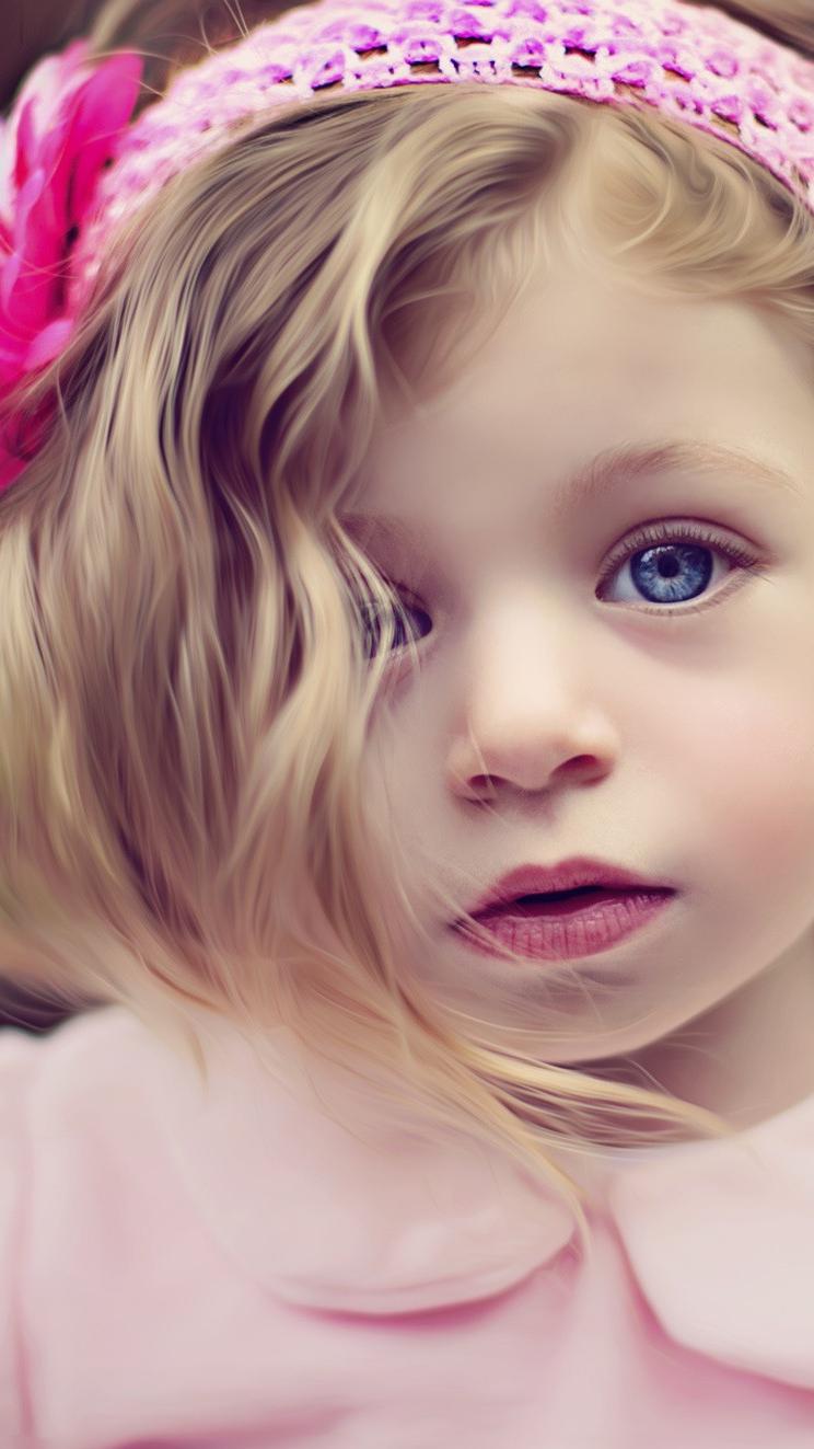 744x1323 Cute Baby Girl IPhone Wallpaper Wallpaper : IPhone Wallpaper