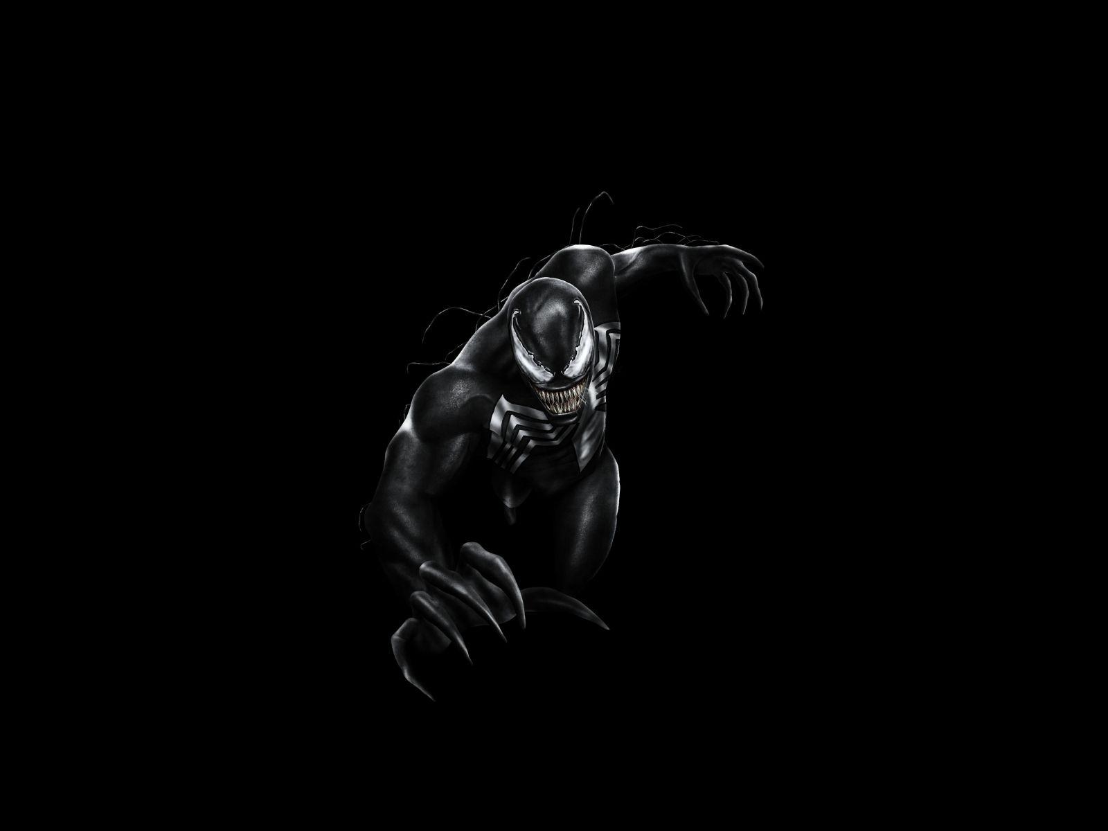 1600x1200 Black Venom Wallpaper