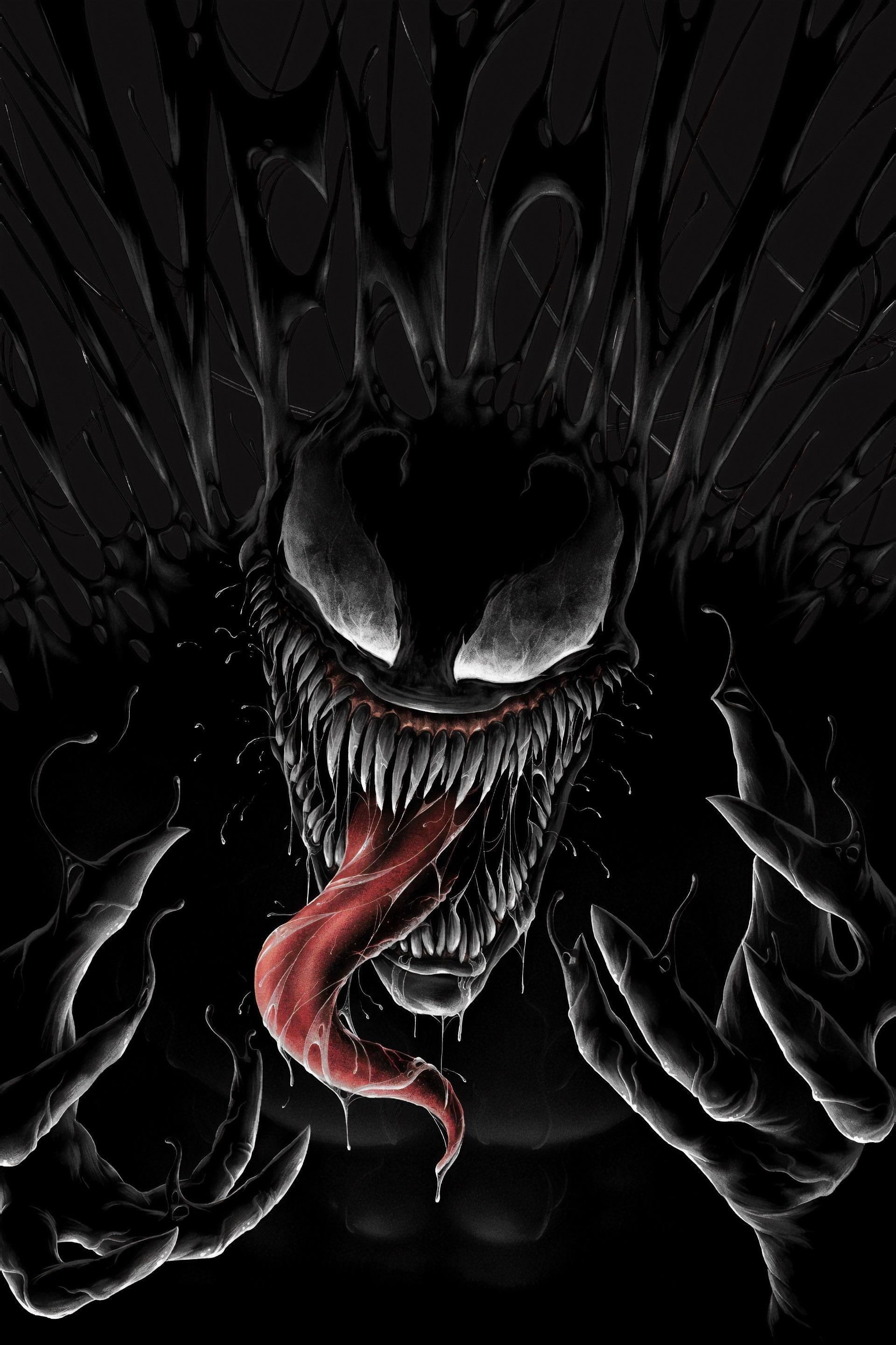 Venom Black Wallpapers - Top Free Venom Black Backgrounds - WallpaperAccess