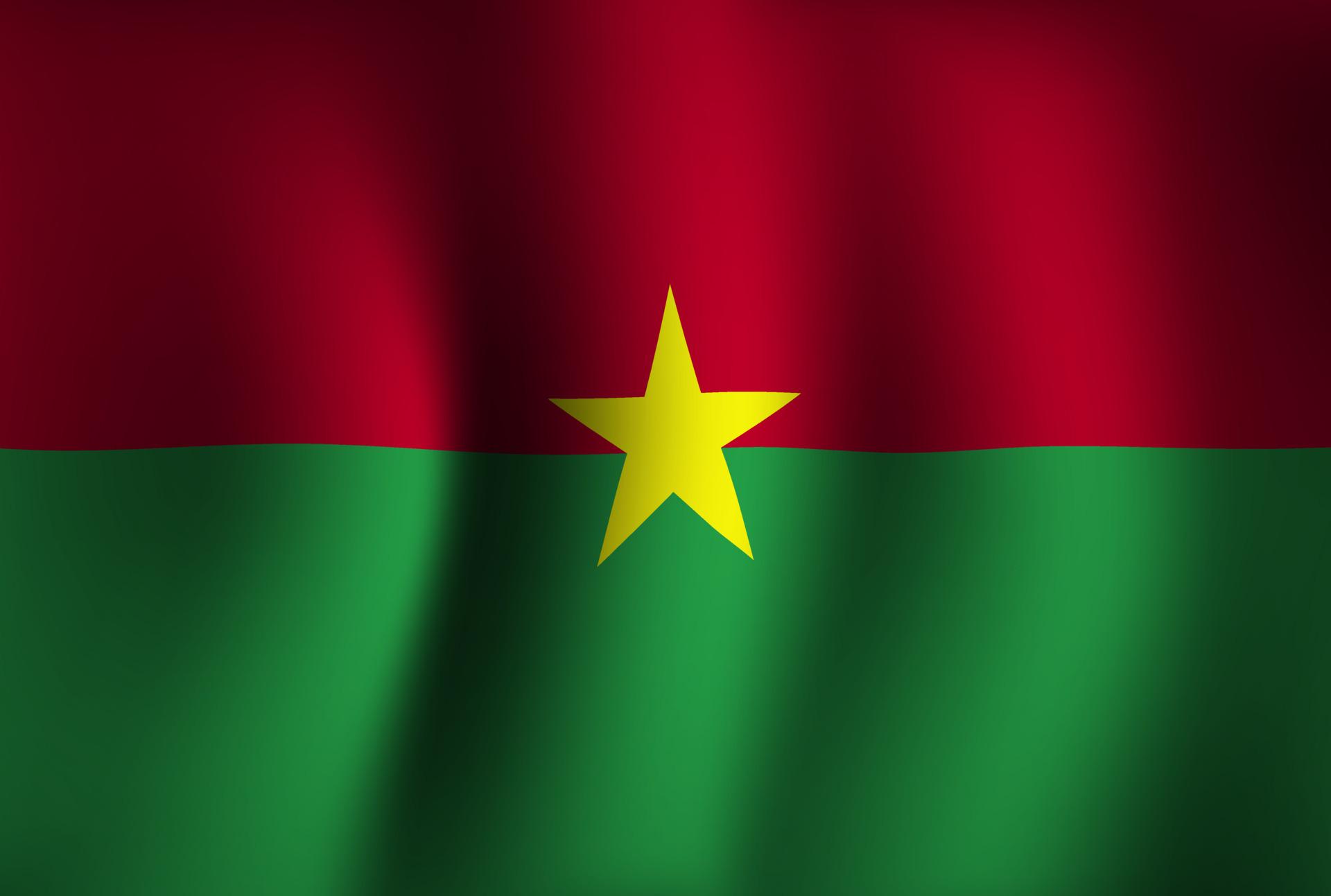 1920x1293 Burkina Faso Flag Background Waving 3D. National Independence Day Banner Wallpaper