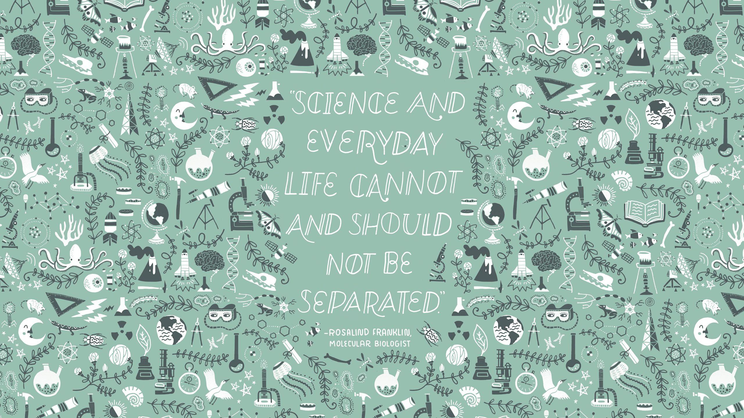 2560x1440 Science And Women Wallpaper