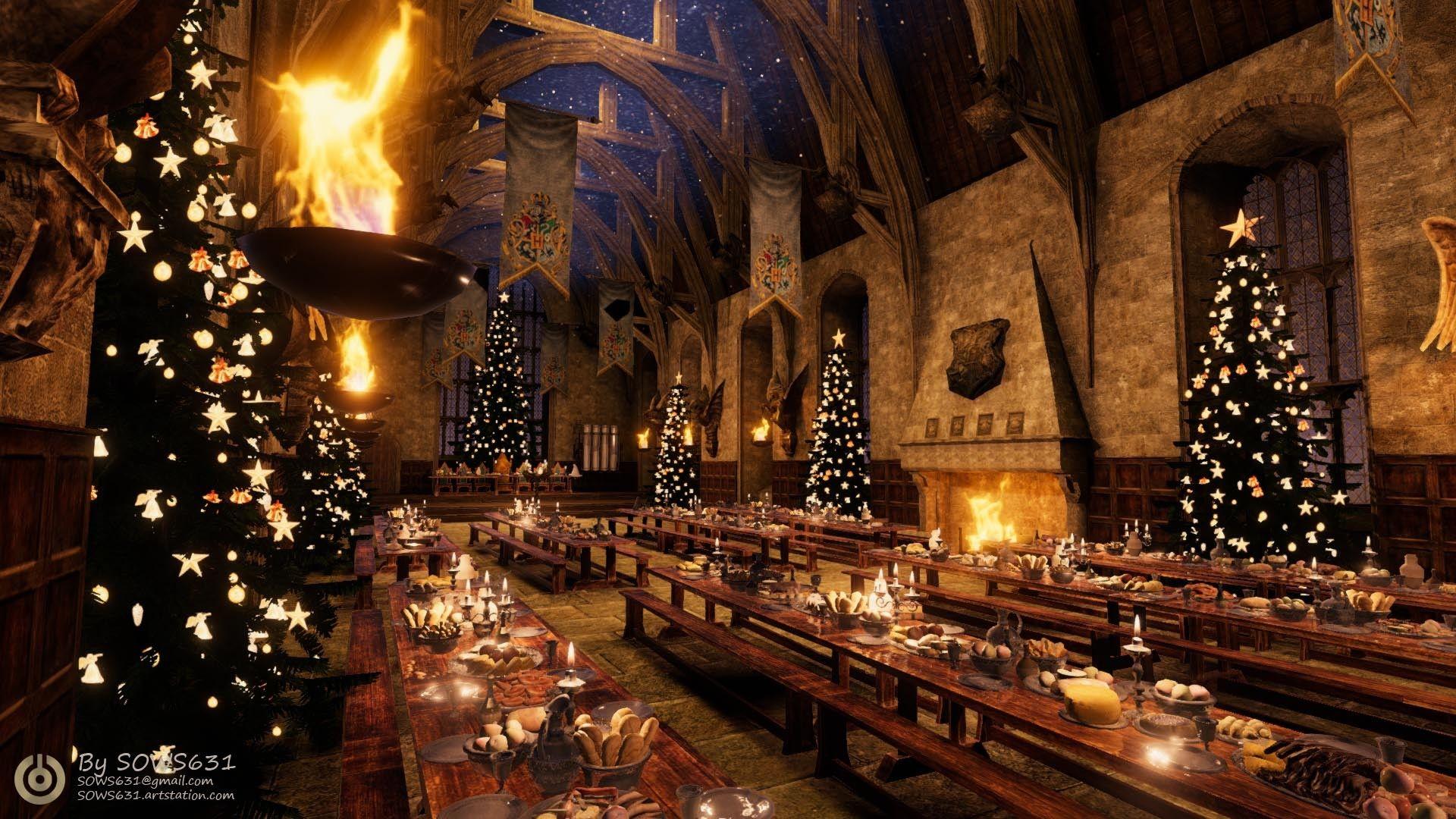 Hogwarts Christmas Wallpapers - Top Free Hogwarts Christmas Backgrounds