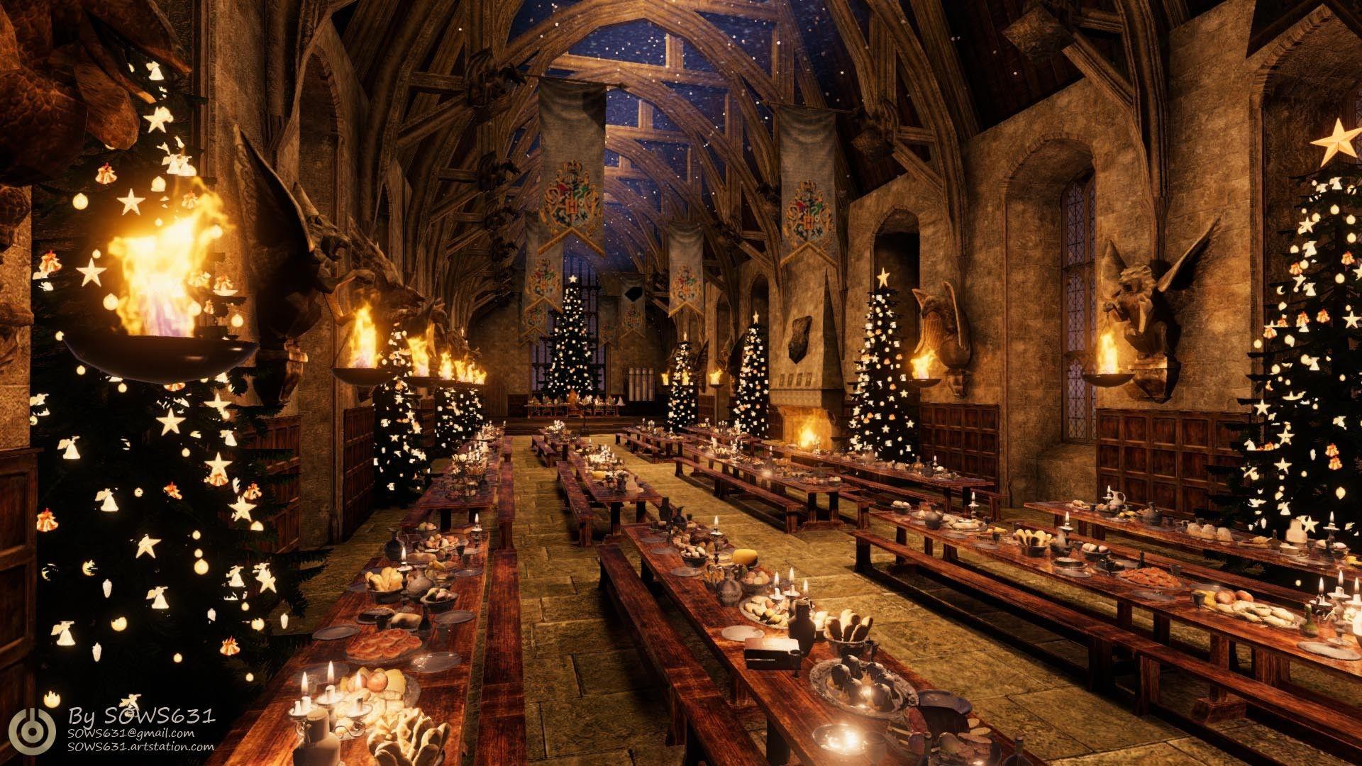 Hogwarts Christmas Wallpapers - Top Free Hogwarts Christmas Backgrounds