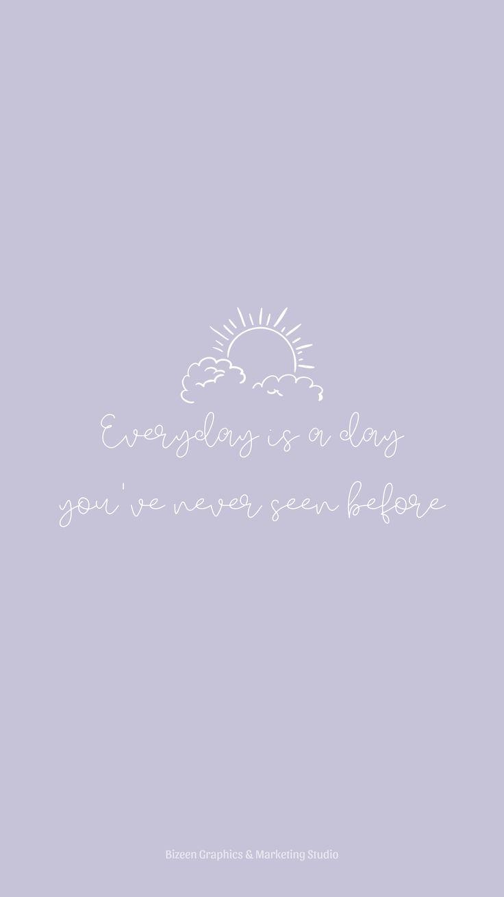 736x1308 Aesthetic Inspirational Quote Pastel Wallpaper for iPhone. Everyday is a new beginning. iPad wallpaper quotes, Positive wallpaper, Wallpaper qoutes