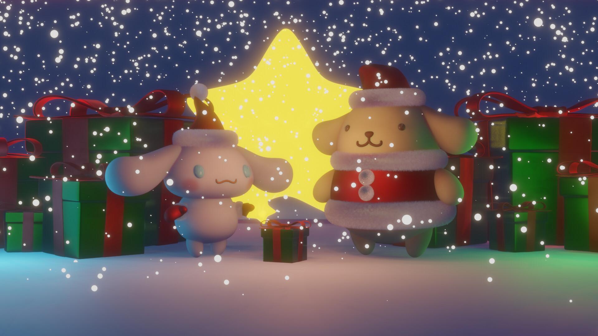 1920x1080 Christmas sanrio characters