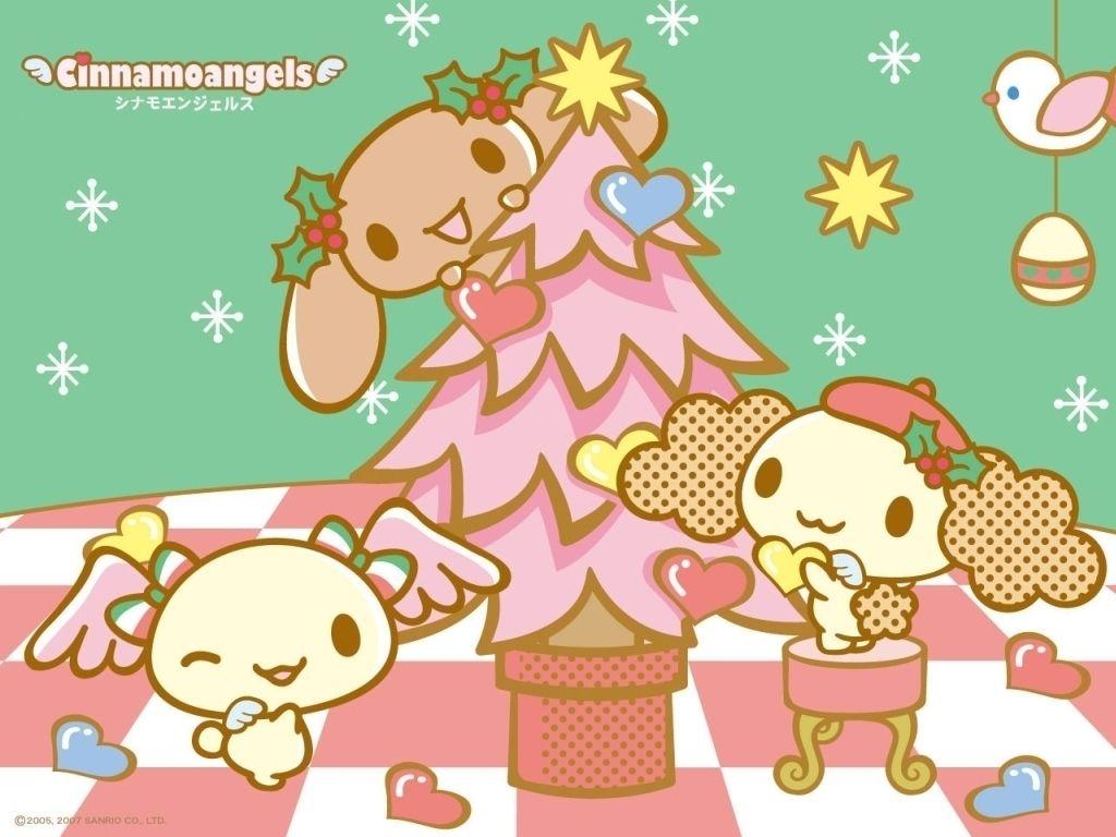 1024x768 Kawaii Christmas Wallpaper