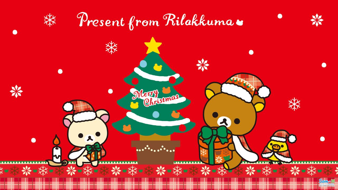 1280x720 Kawaii Christmas Wallpaper