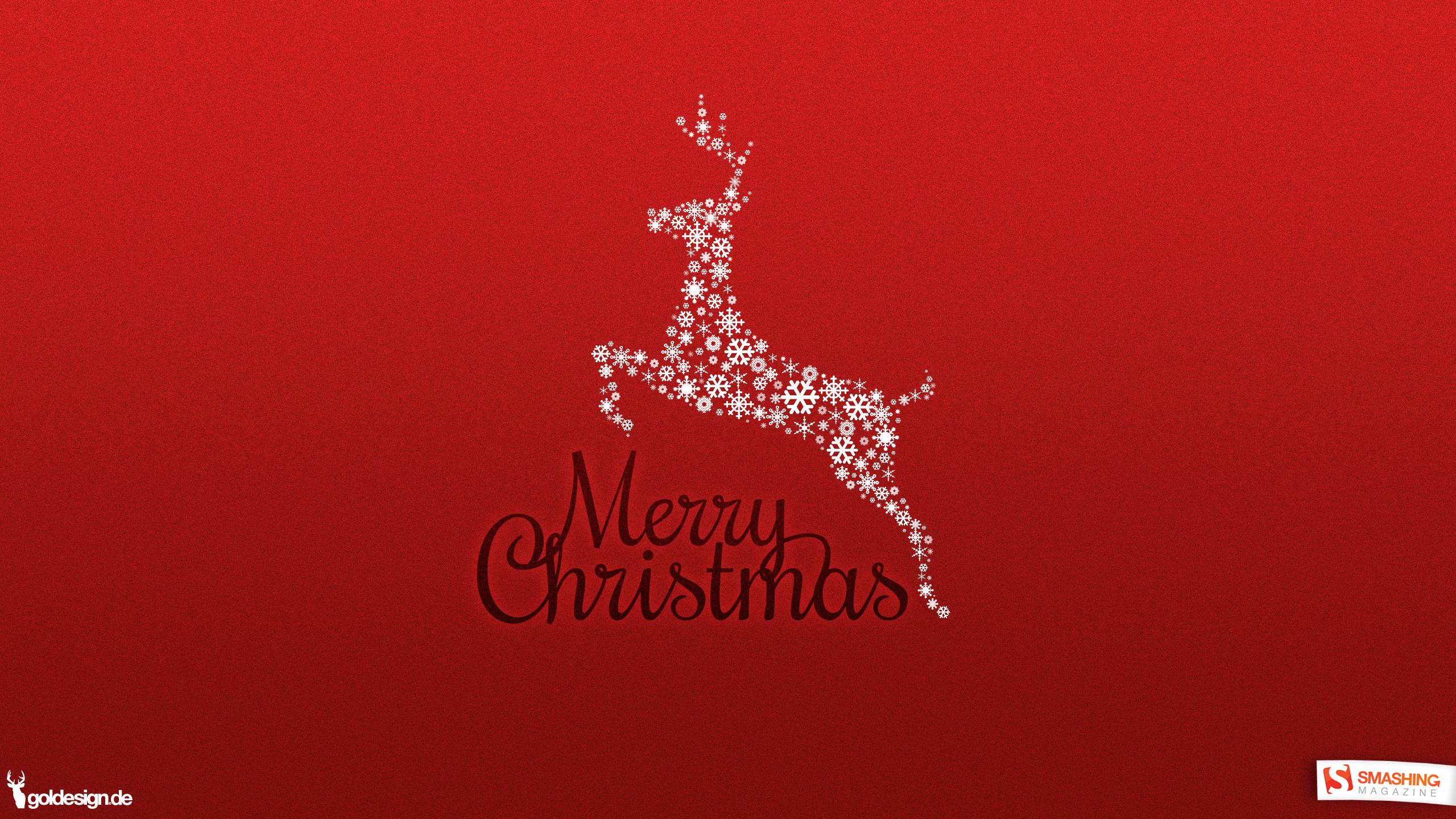 2560x1440 Merry Christmas desktop PC and Mac wallpaper