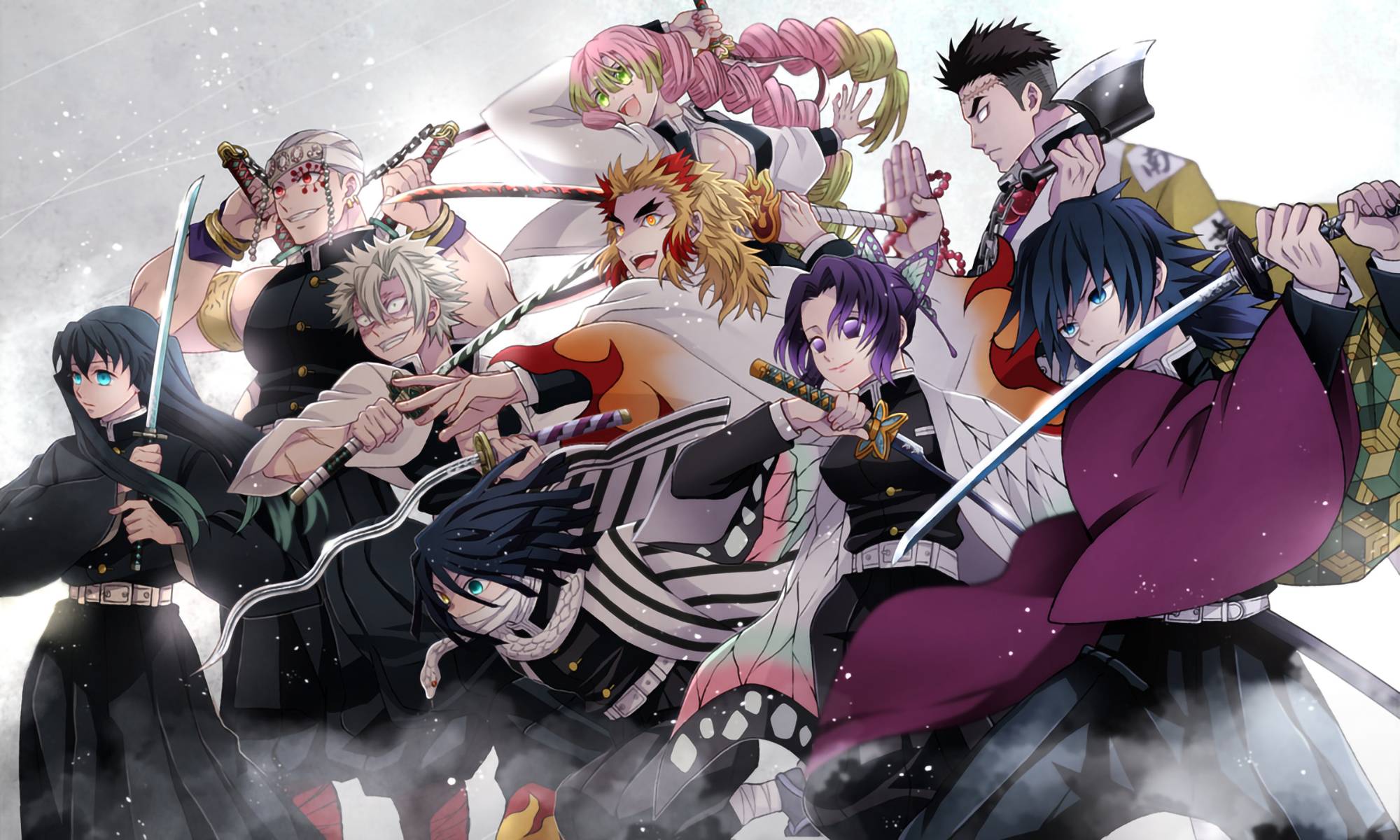 2000x1200 Free download Demon Slayer HD Wallpaper