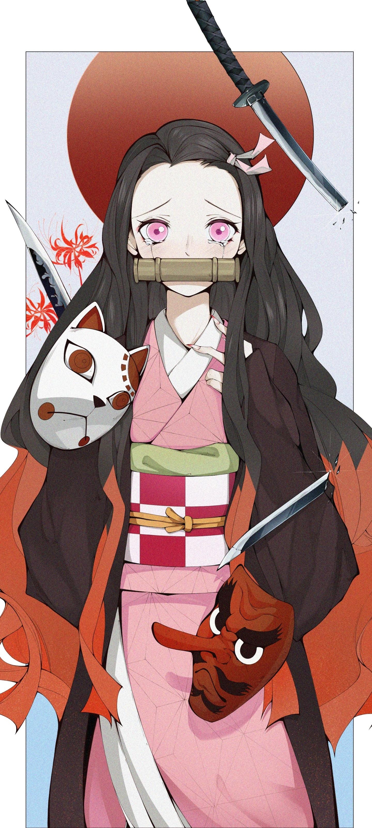 1440x3200 Wallpaper / Anime Demon Slayer: Kimetsu no Yaiba Phone Wallpaper, Nezuko Kamado, 1440x3200 free download