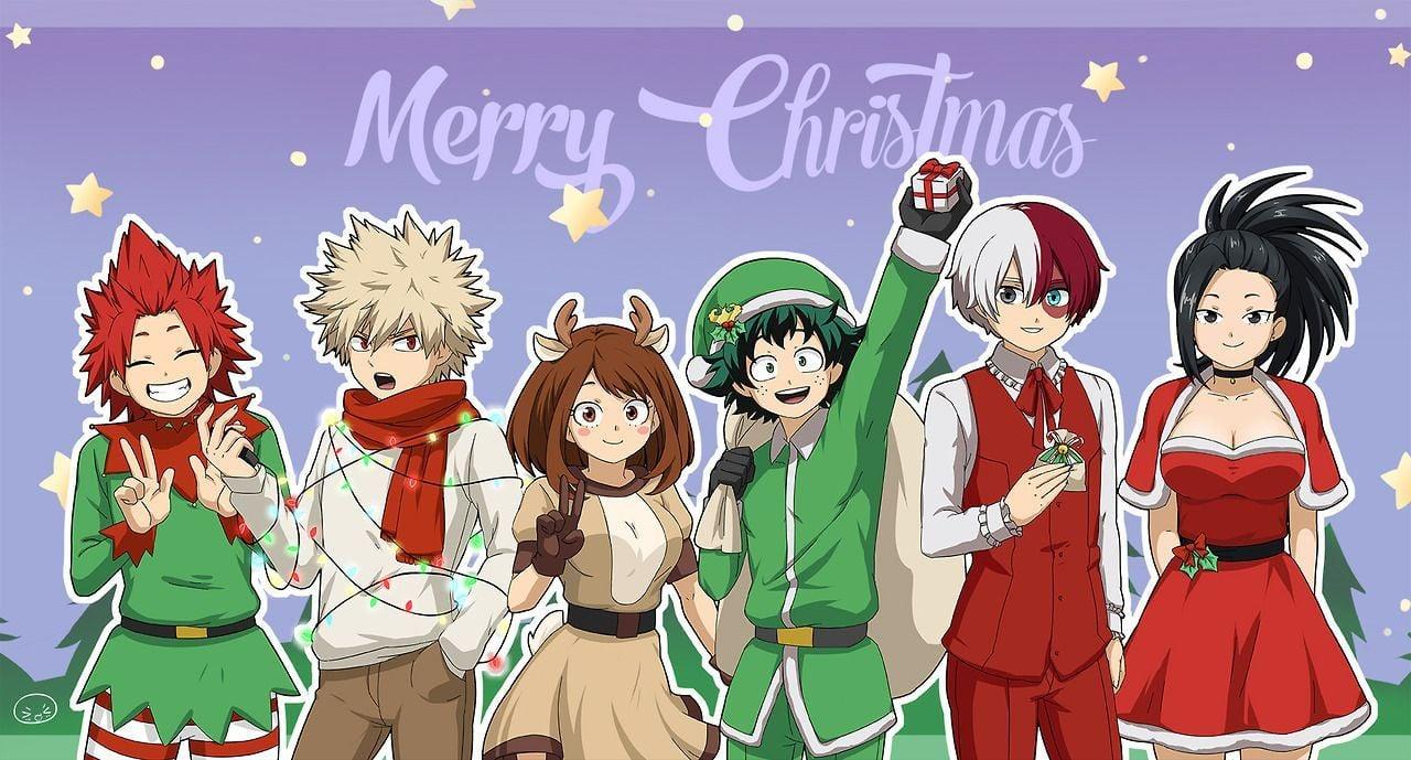 MHA Christmas Wallpapers - Top Free MHA Christmas Backgrounds ...