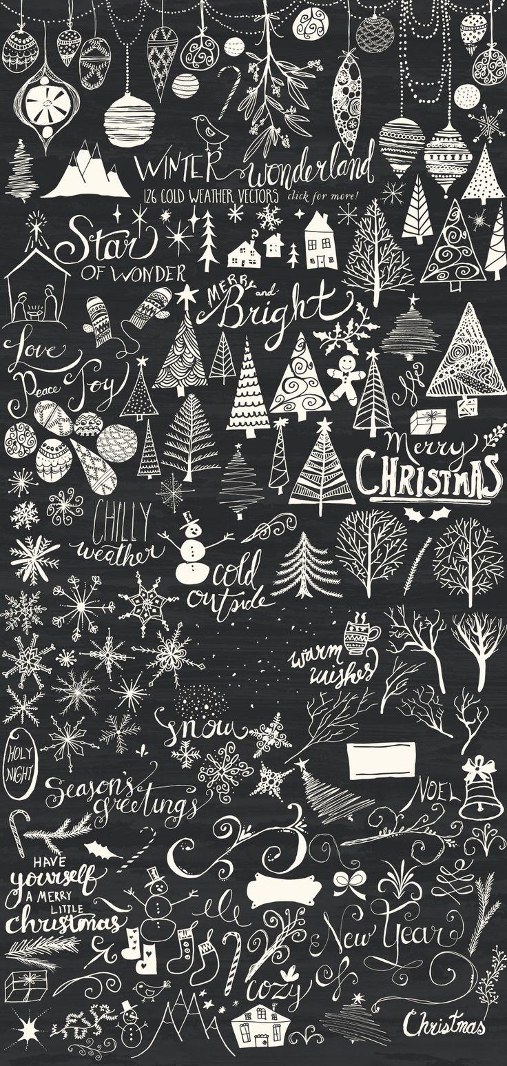 736x1547 20% Off Winter Wonderland Bundle. Christmas chalkboard, Christmas art, Christmas wallpaper