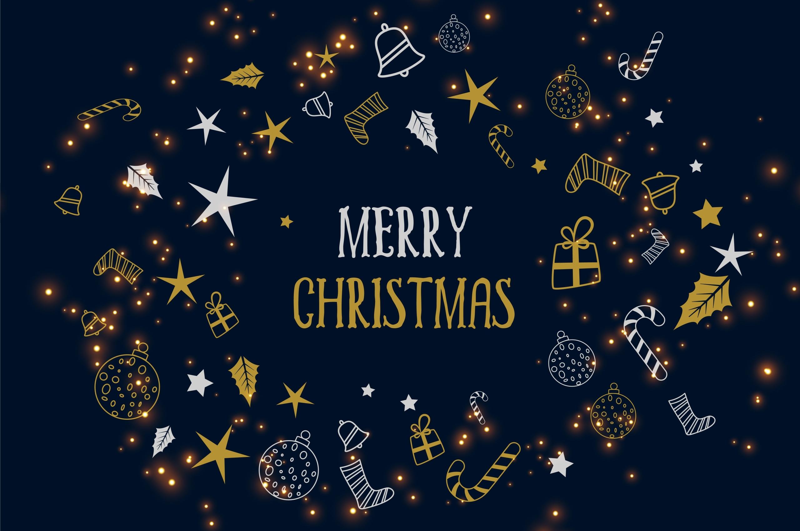 2560x1700 Merry Christmas Chromebook Pixel Wallpaper, HD Holidays 4K Wallpaper, Image, Photo and Background