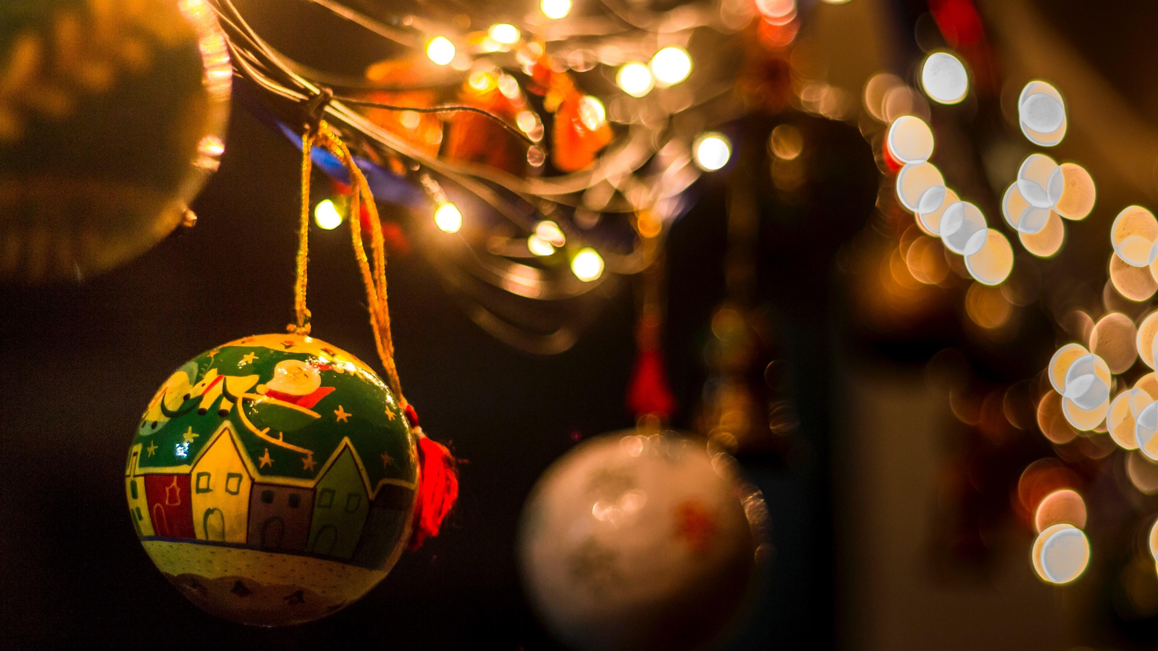 3840x2160 Wallpaper / some christmas lights 4k wallpaper free download