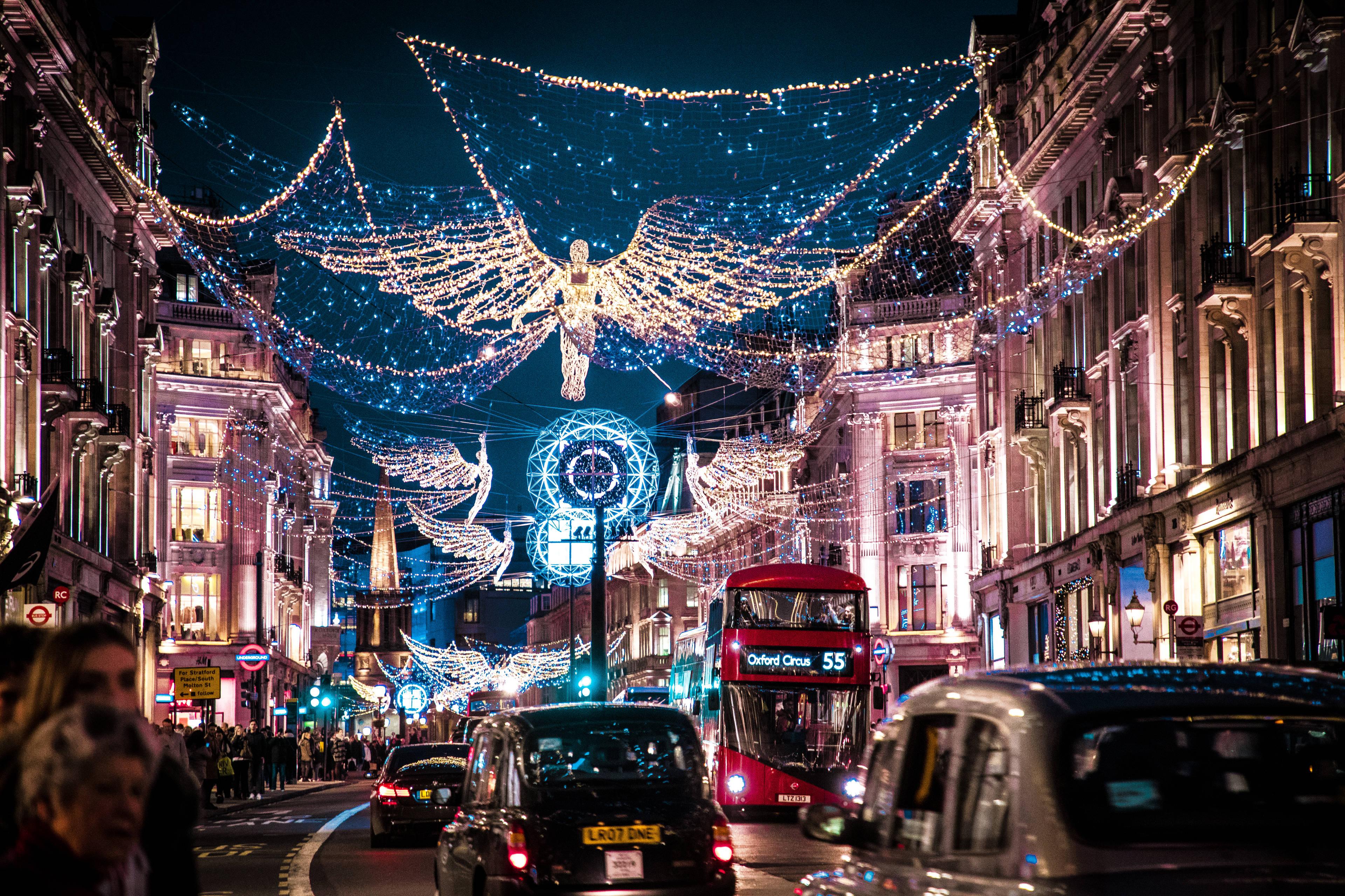 3840x2560 Download United Kingdom Christmas Lights Wallpaper
