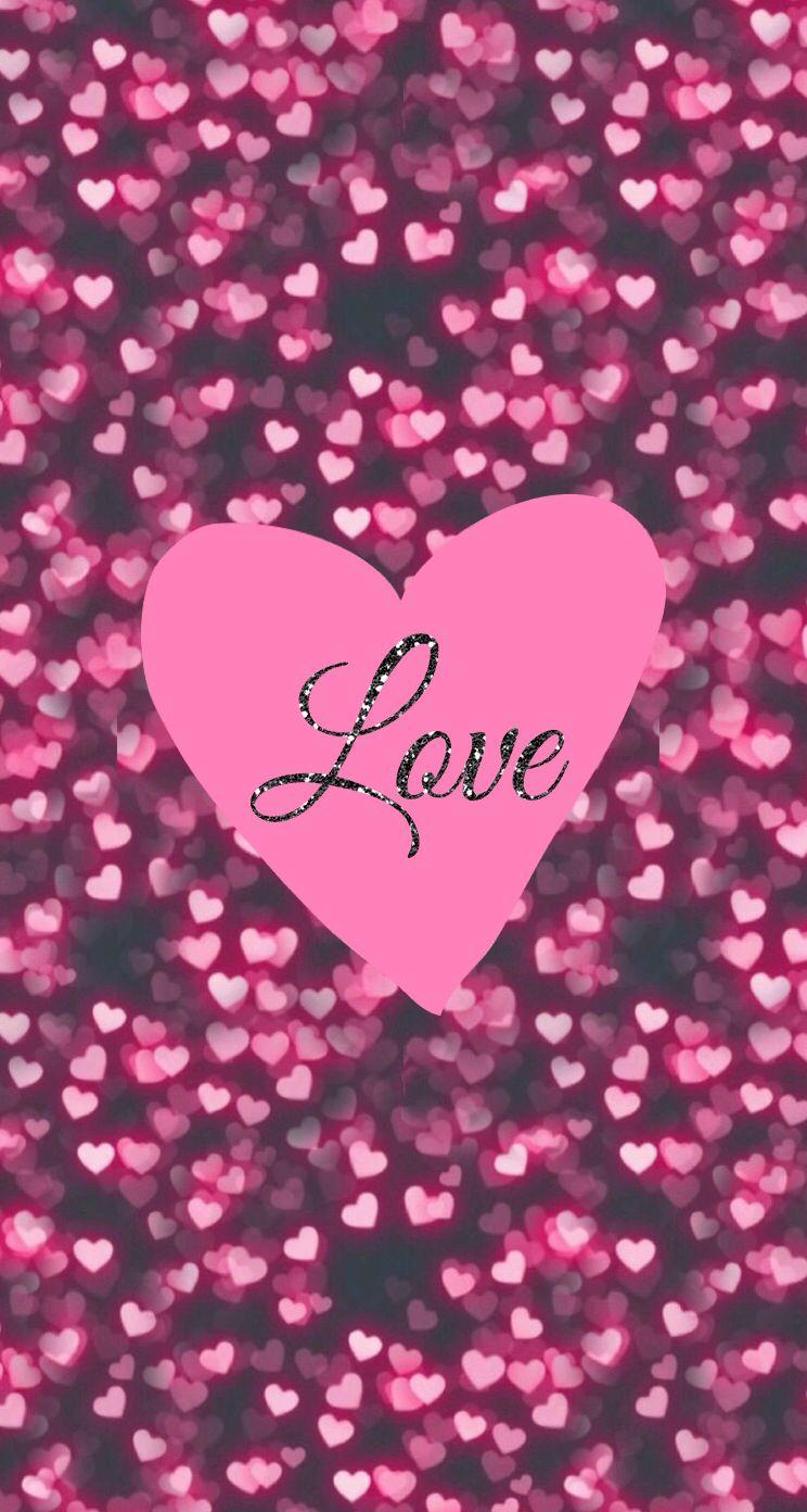 744x1392 Tình yêu - Hình nền iPhone - nói lên tất cả.  Những trái tim màu hồng.  Lễ tình nhân