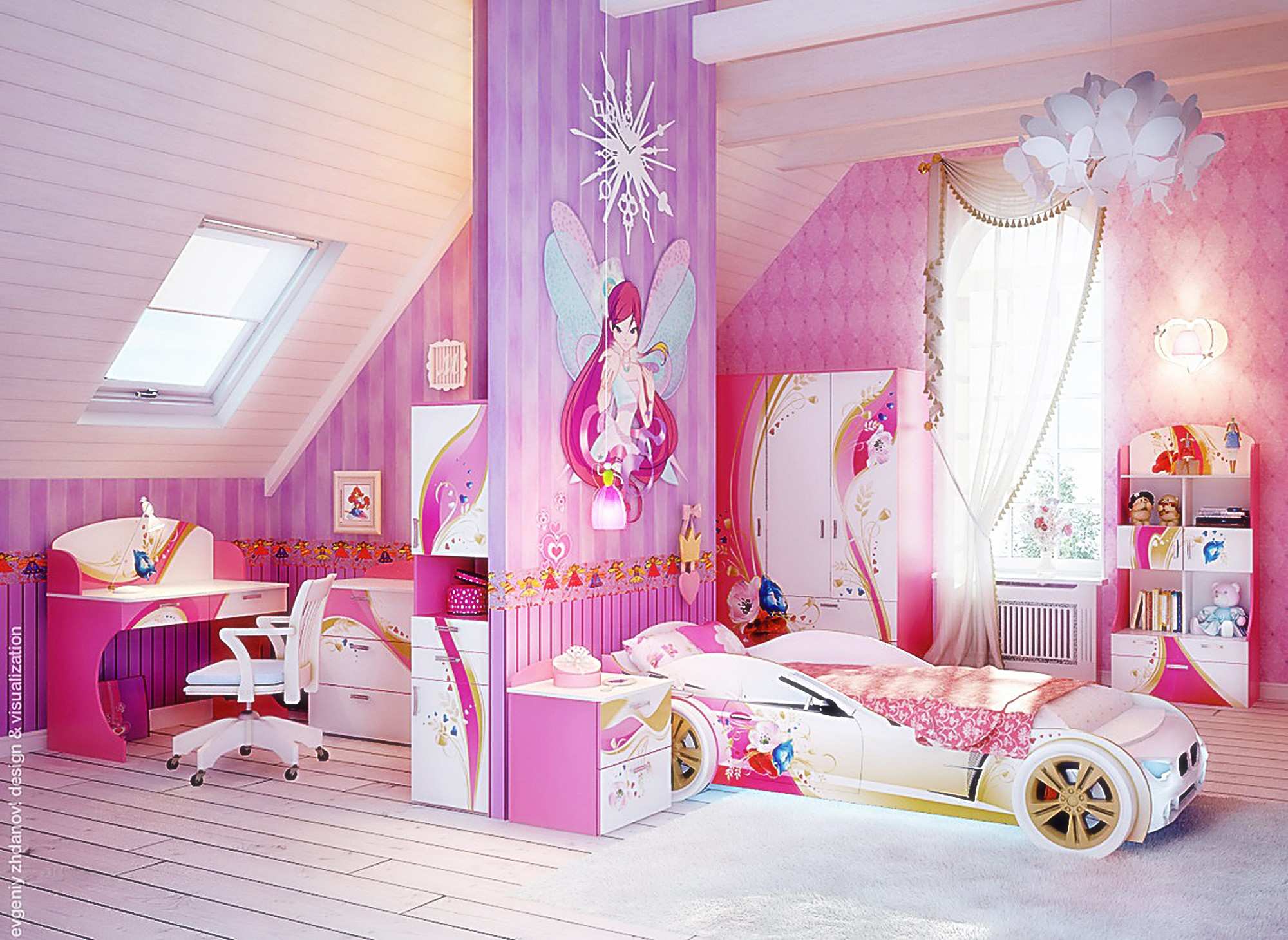 2000x1460 Ý tưởng trang trí cho phòng ngủ nữ tính Phòng ngủ tuyệt vời Màu tím lãng mạn