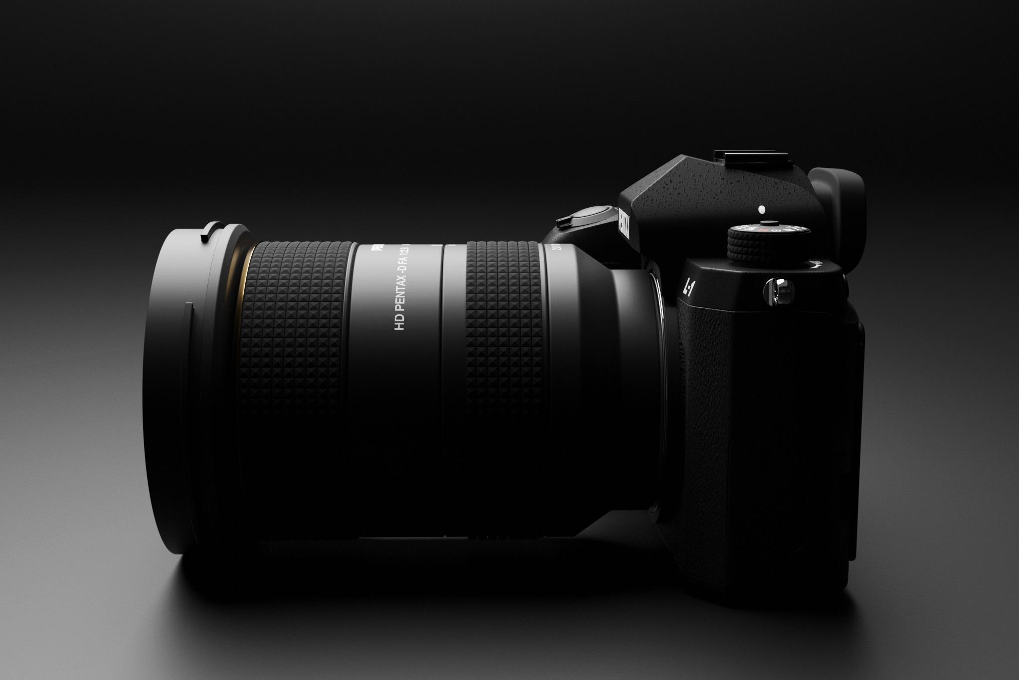 2044x1365 Pentax mirrorless camera design mockup