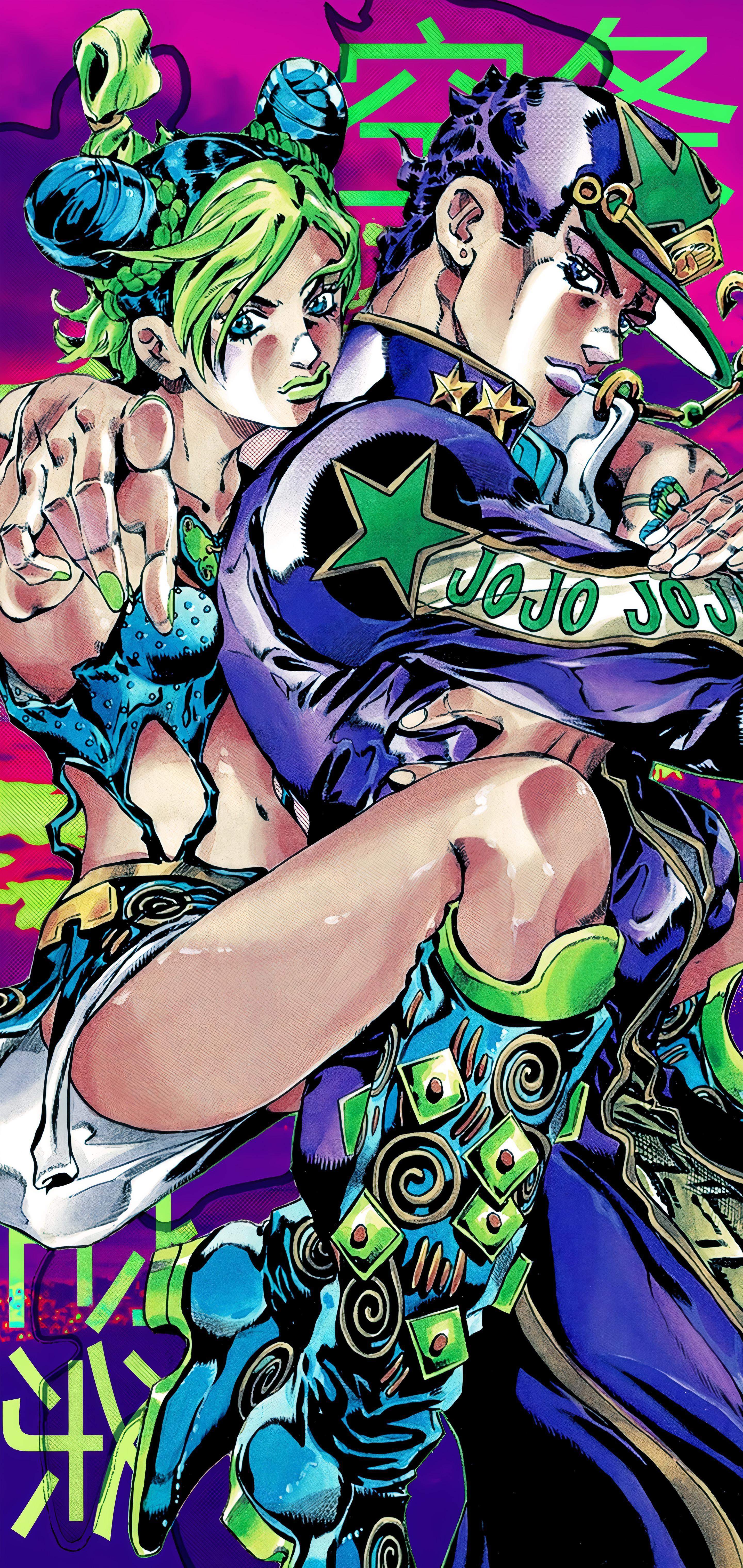 2880x6080 Jolyne and Jotaro [JoJo no Kimyou na Bouken Part 6: Stone Ocean] (2880x6080)