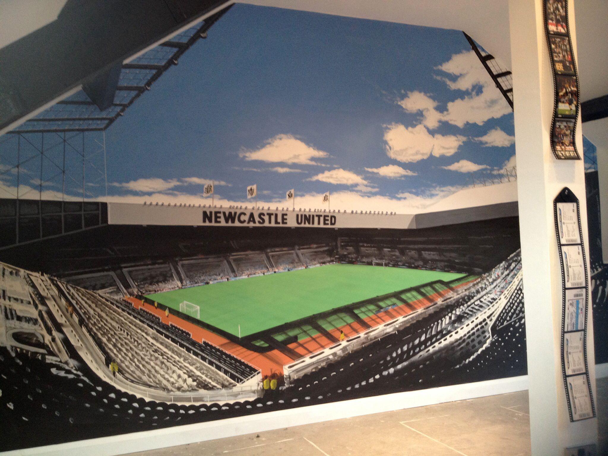 2048x1536 Newcastle United st james park painted wall mural. Wall murals painted, Murals for kids, St james' park