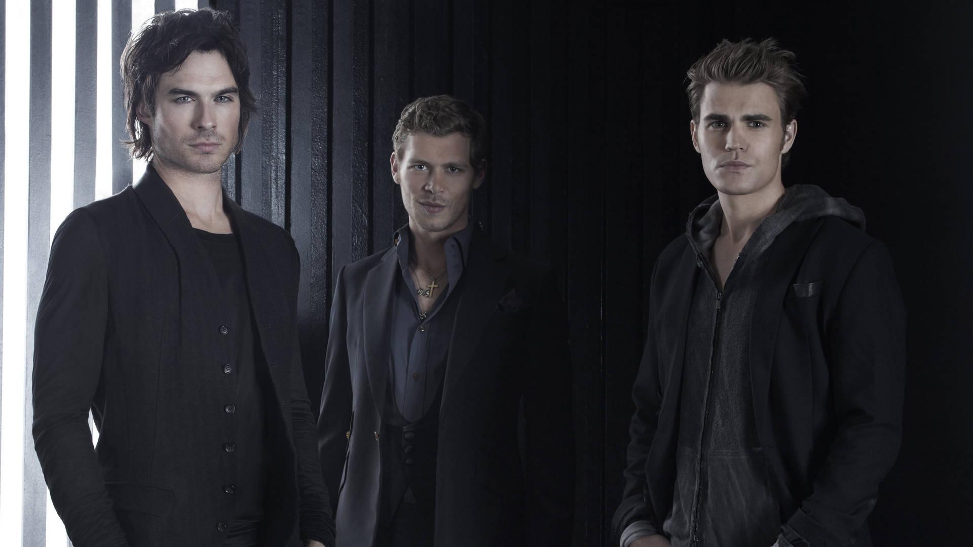 1920x1080 Download Damon, Klaus, And Stefan From The Vampire Diaries Wallpaper