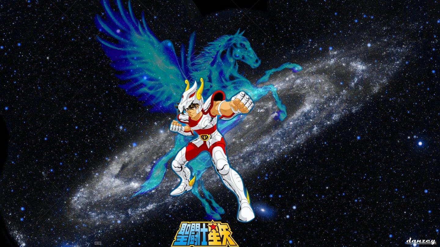 1440x810 Wallpaper Saint Seiya, Universe Art, Night