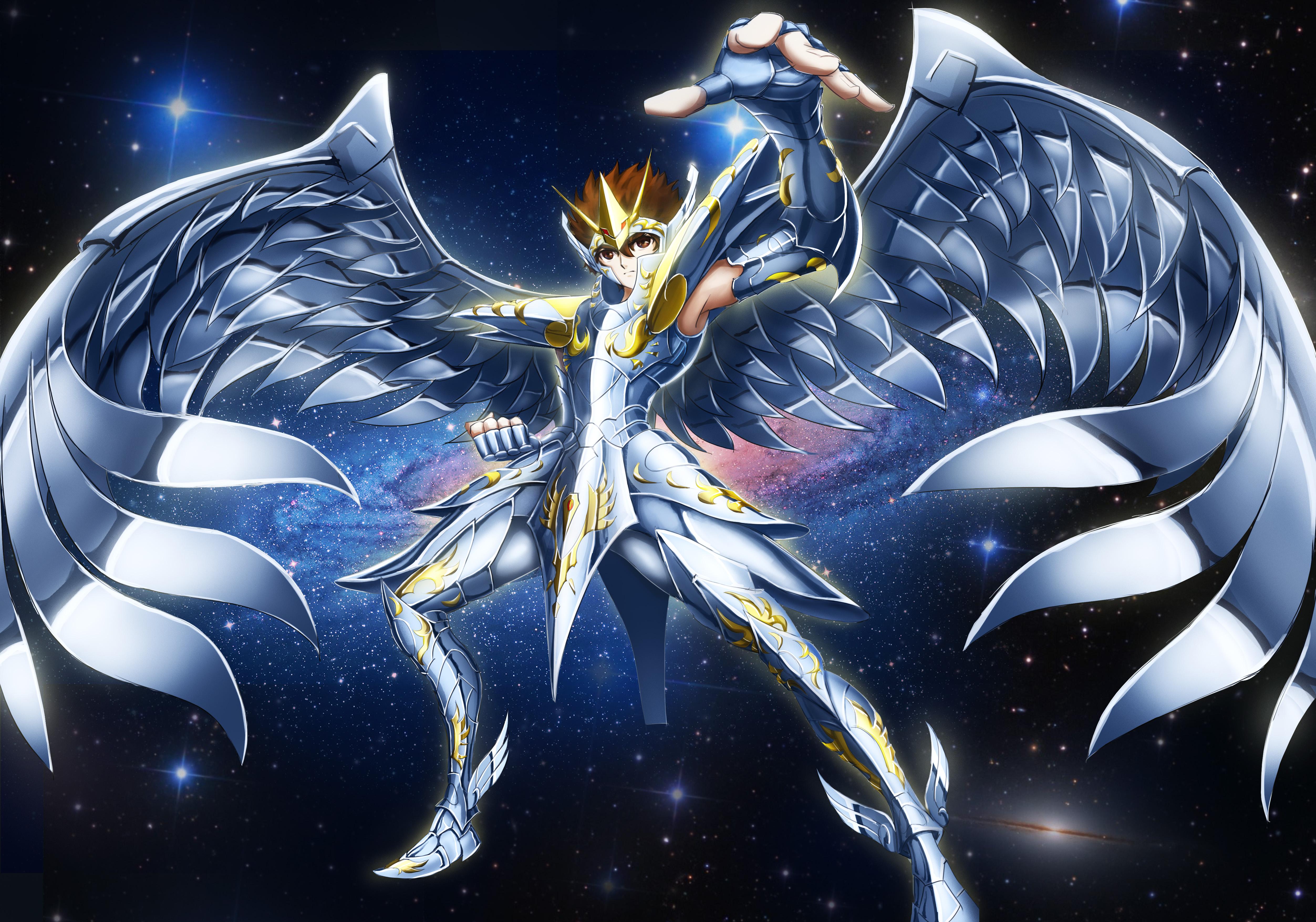 5010x3508 pegasus seiya (saint seiya) drawn