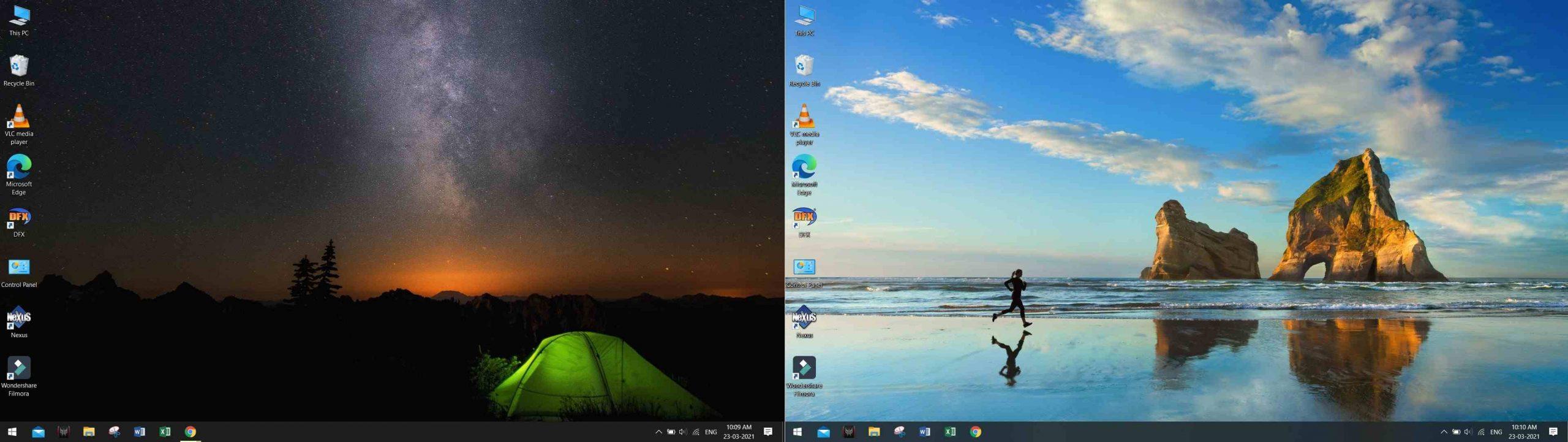 2560x721 How To Set Different Wallpaper On A Dual Screen Setup Tech Easier