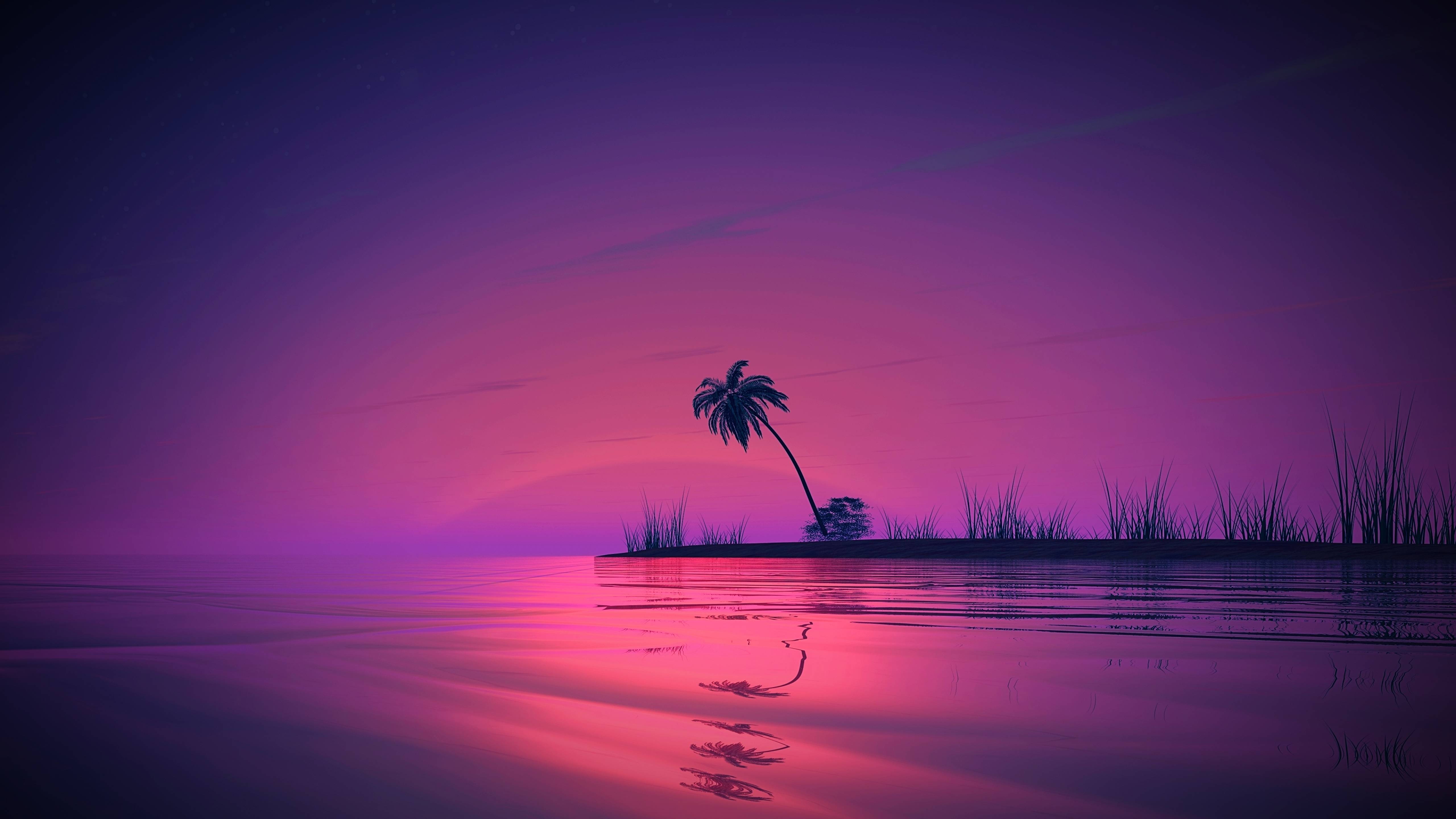5120x2880 Beach Landscape Art Cool 5K Wallpaper, HD Artist 4K Wallpaper, Image, Photo and Background