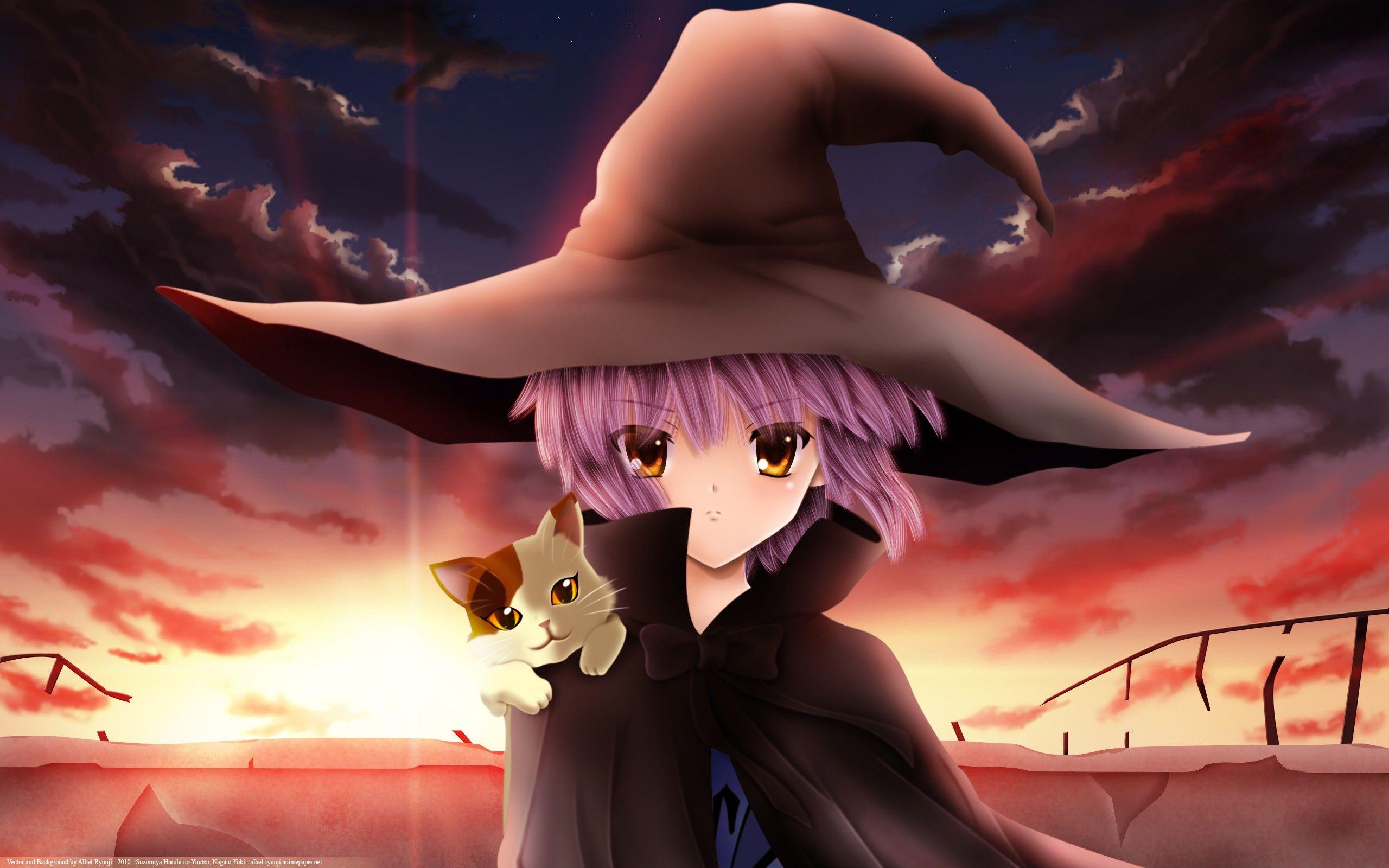2560x1600 witchy yuki Nagato Wallpaper