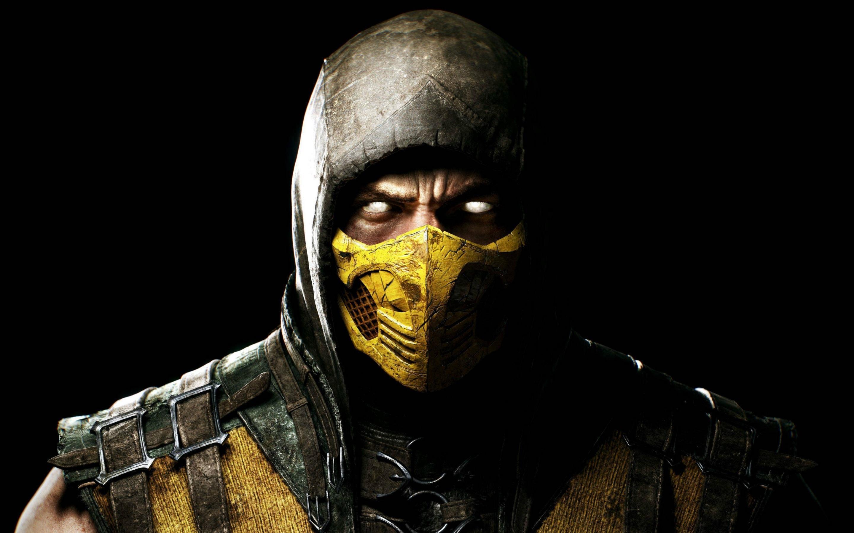 2880x1800 Wallpaper 4k mortal kombat x, scorpio, ninja, mask 4k Wallpaper