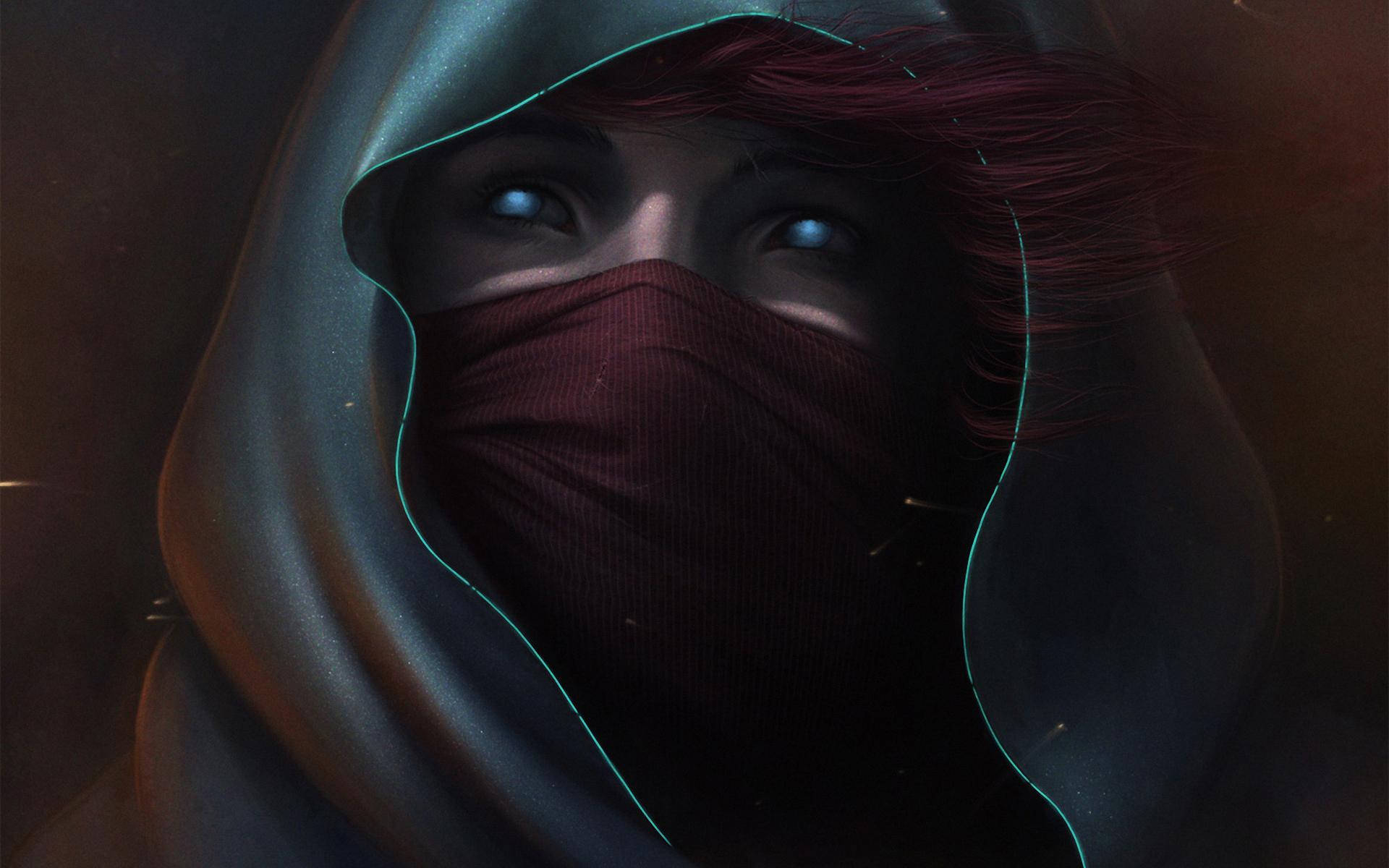 1920x1200 fantasy, Games, Video games, People, Mask, Eyes, Face, Dark, Spooky, Creepy, Demon Wallpaper HD / Desktop and Mobile Background