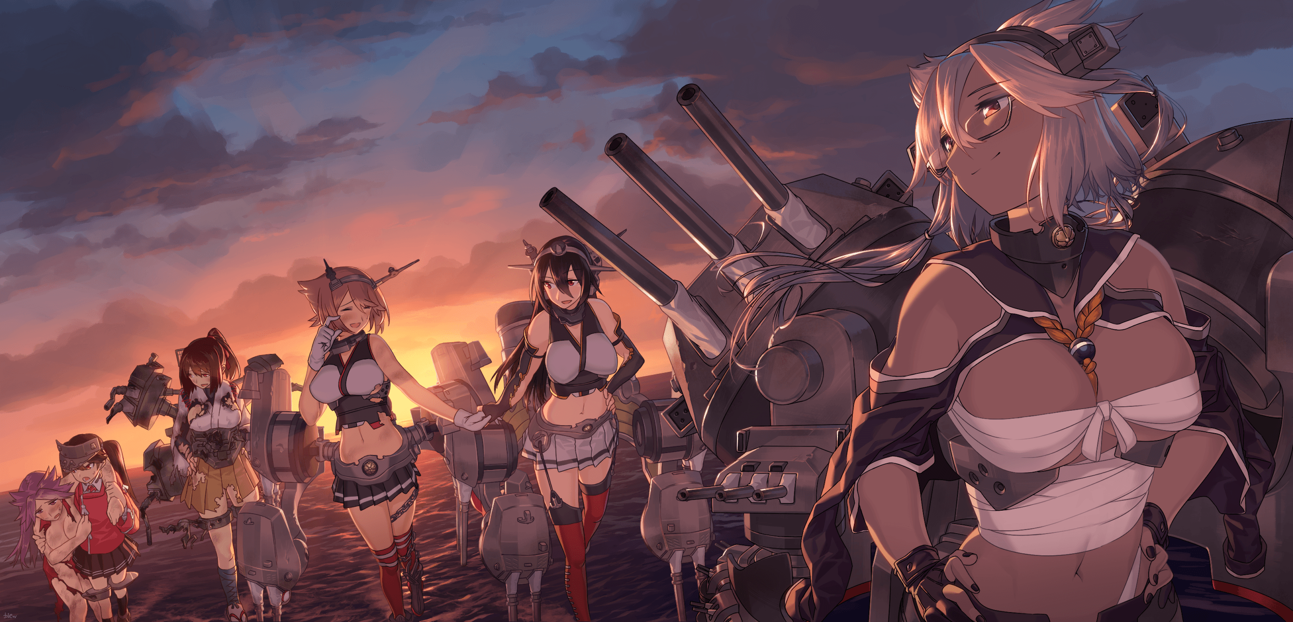 2600x1251 Ryuujou (Kancolle) HD Wallpaper