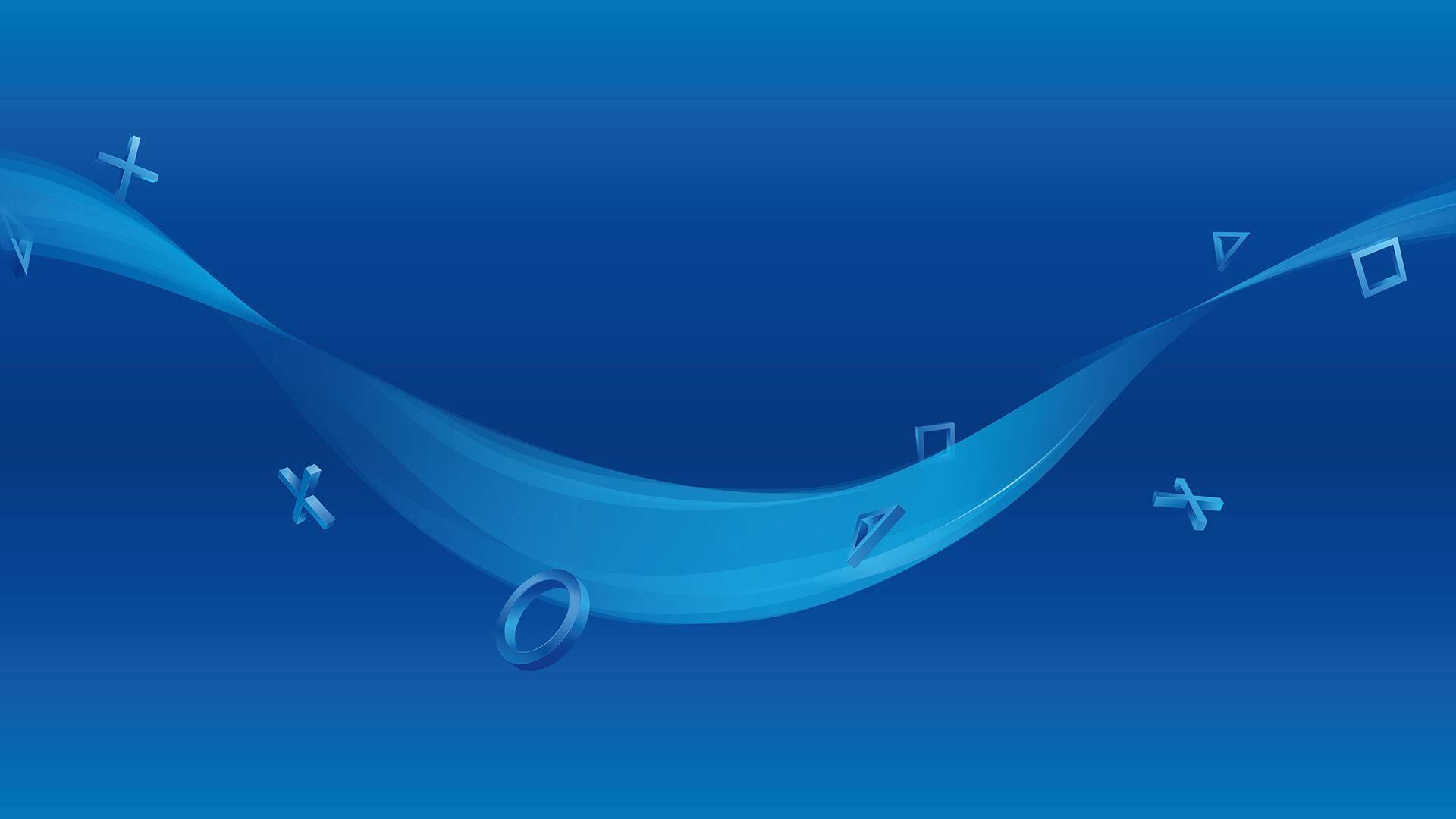 1920x1080 Download Blue Wave Playstation Wallpaper