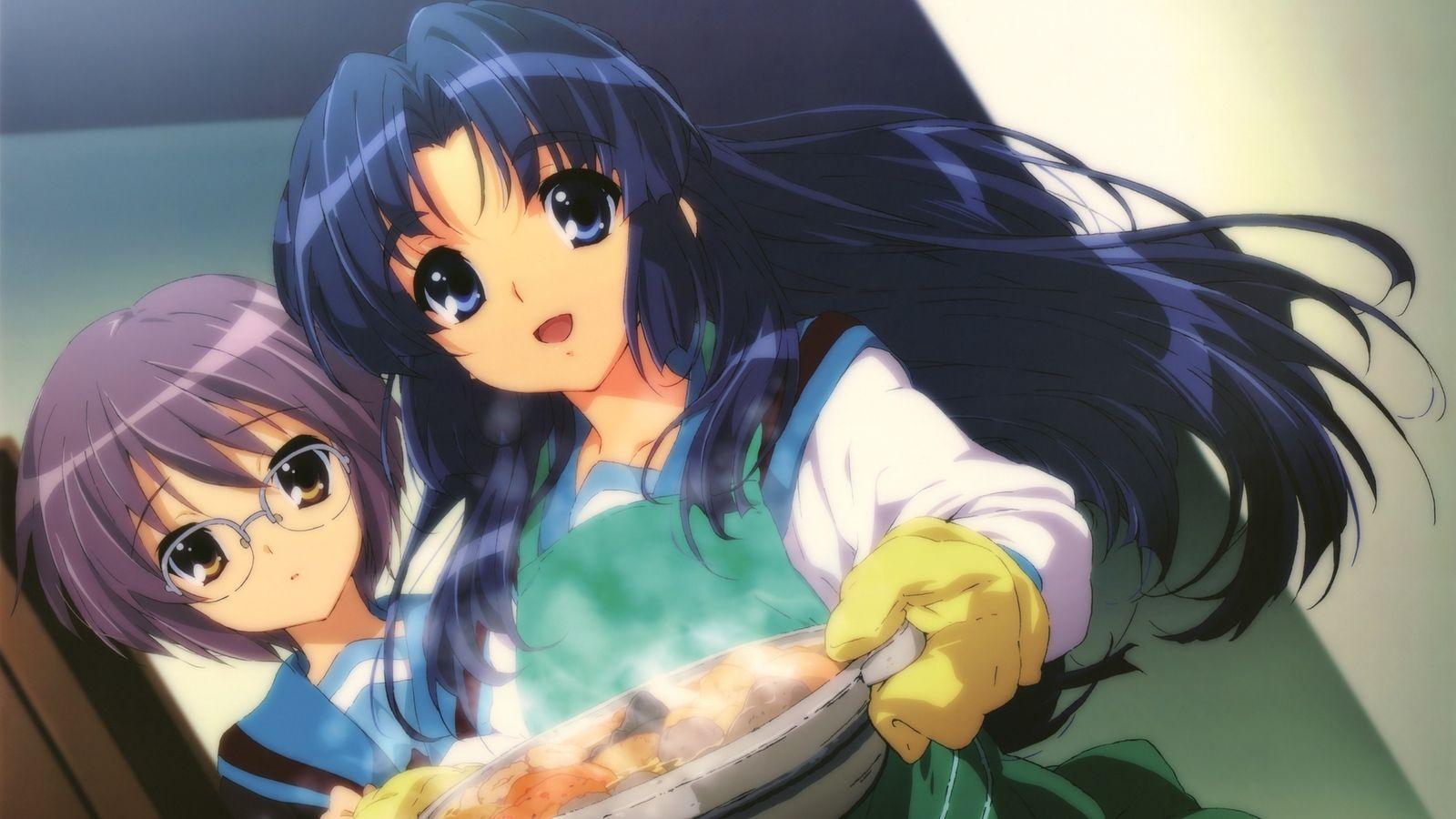 1600x900 Download wallpaper 1600x900 suzumiya haruhi no yuutsu, nagato yuki