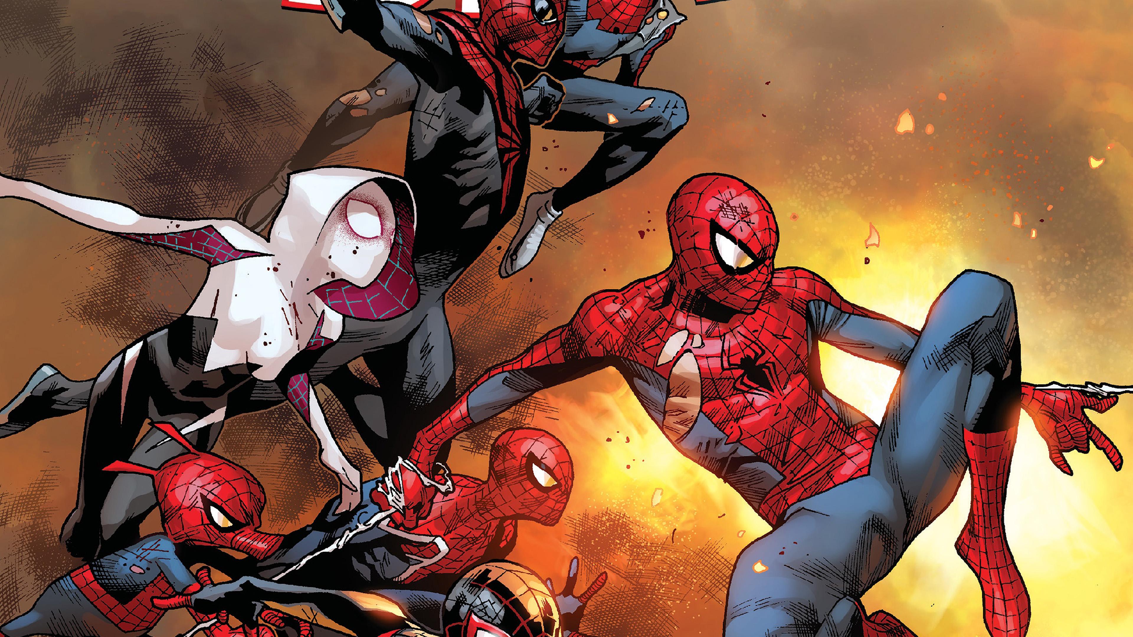 3840x2160 wallpaper for desktop, laptop. amazing spiderman marvel art hero film anime