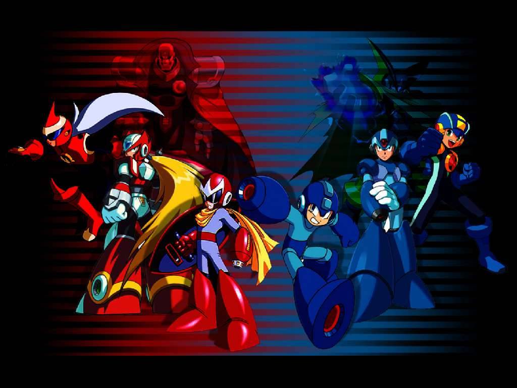 1024x768 Megaman and Protoman Wallpaper