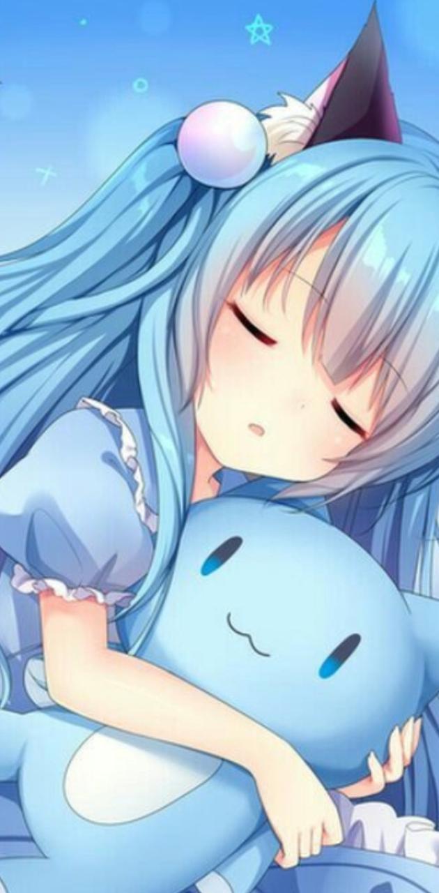Cute Blue Anime Girl Wallpapers Top Free Cute Blue Anime Girl