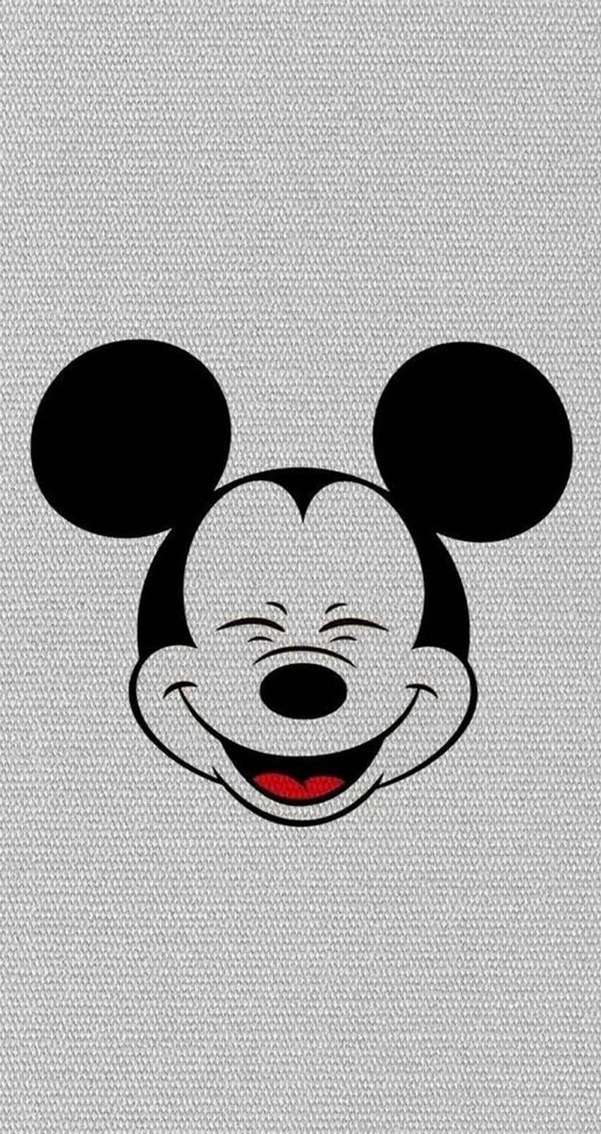 852x1608 Mickey Mouse The Background Is Black