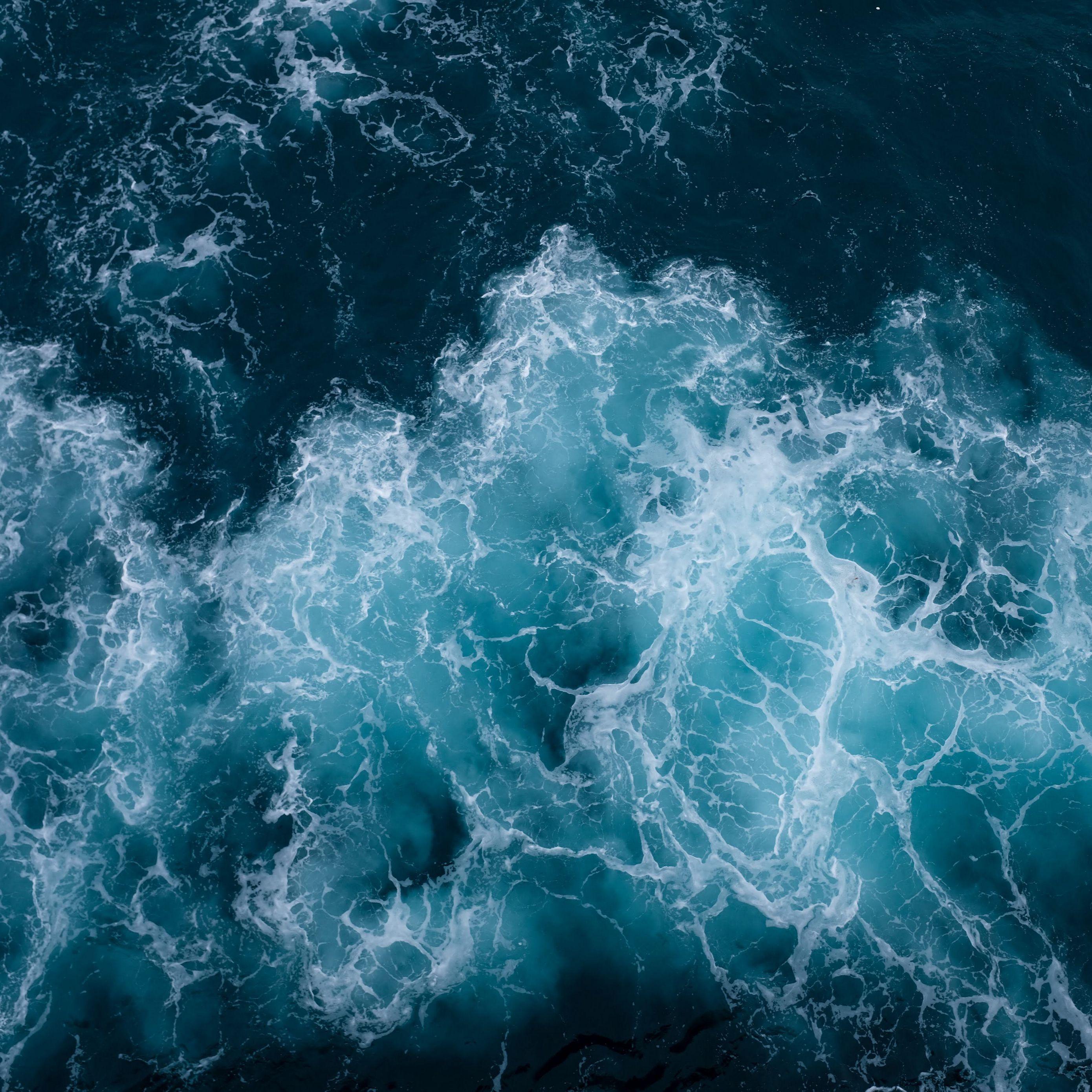 2780x2780 Download wallpaper 2780x2780 waves, ocean, aerial view, water ipad air, ipad air ipad ipad ipad mini ipad mini ipad mini ipad pro 9.7 for parallax HD background
