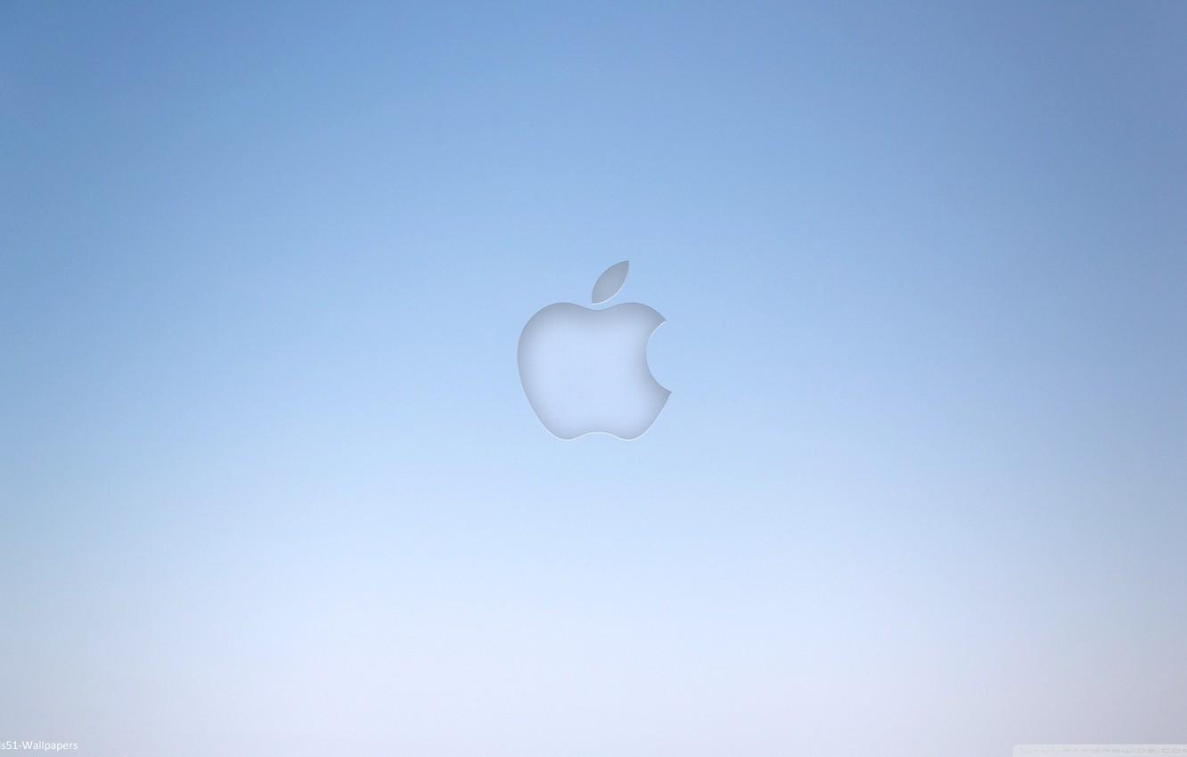 1332x850 Wallpaper Grey, Background, Blue, Apple, Apple, Minimalism, Computers Image For Desktop, Section Hi Tech