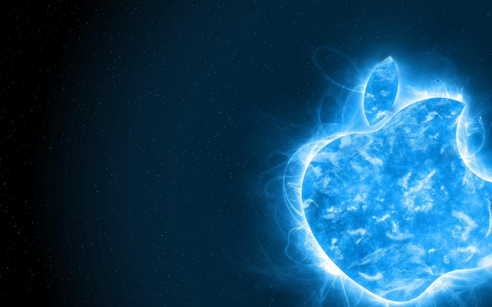 1680x1050 Blue Apple desktop PC and Mac wallpaper